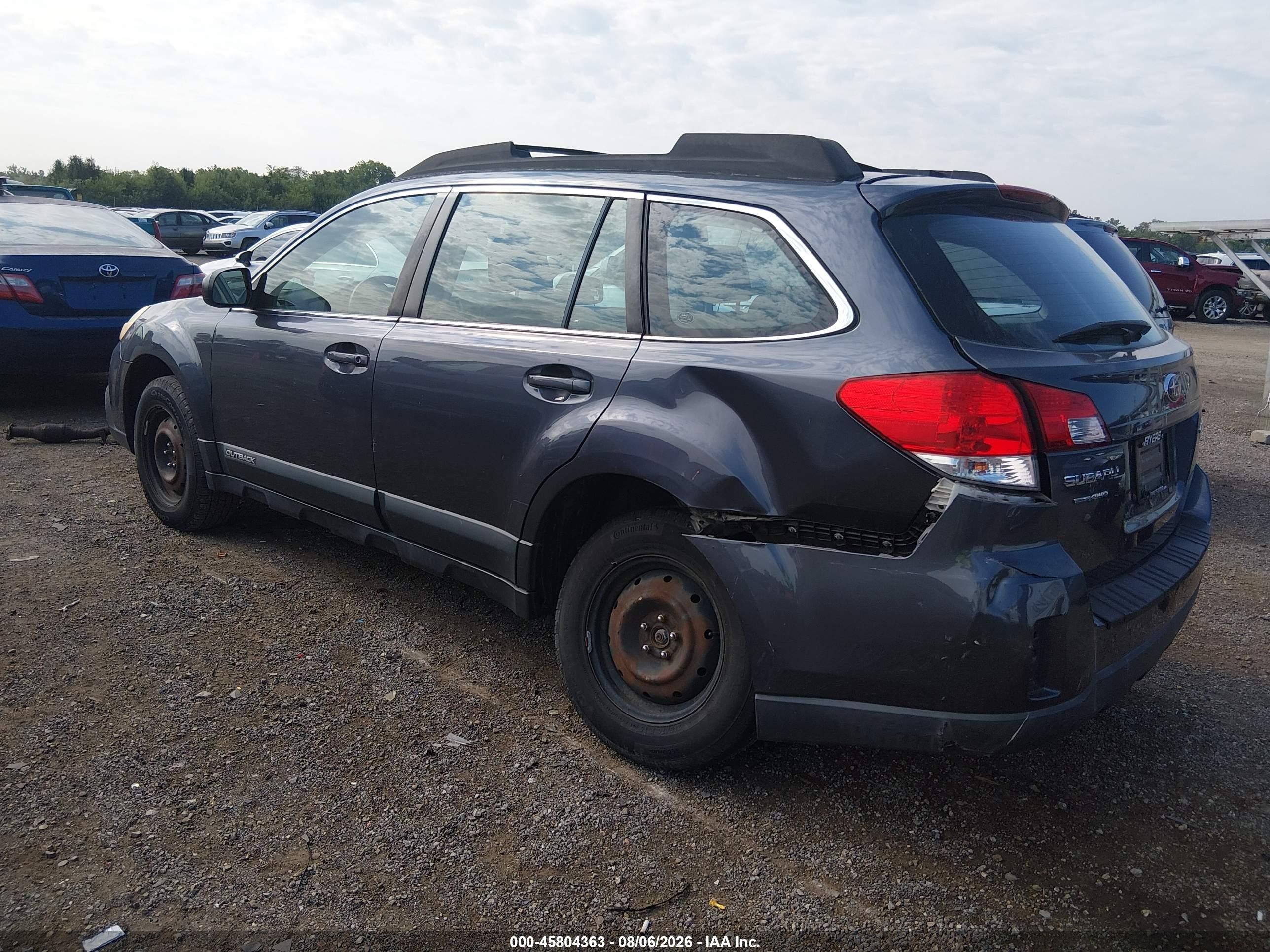 2014 Subaru Outback 2.5i Gray vin: 4S4BRCAC8E3319205