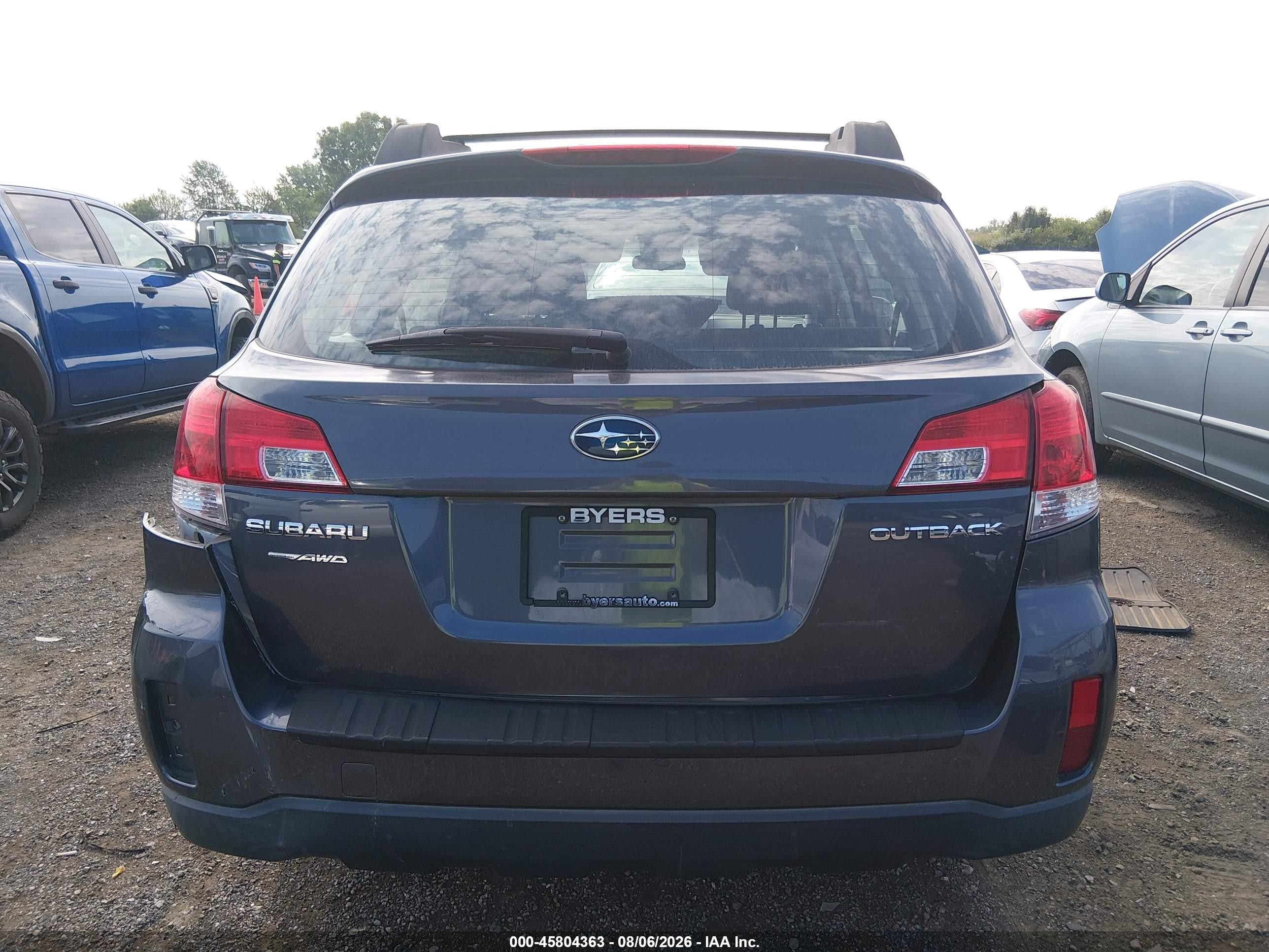 2014 Subaru Outback 2.5i Gray vin: 4S4BRCAC8E3319205