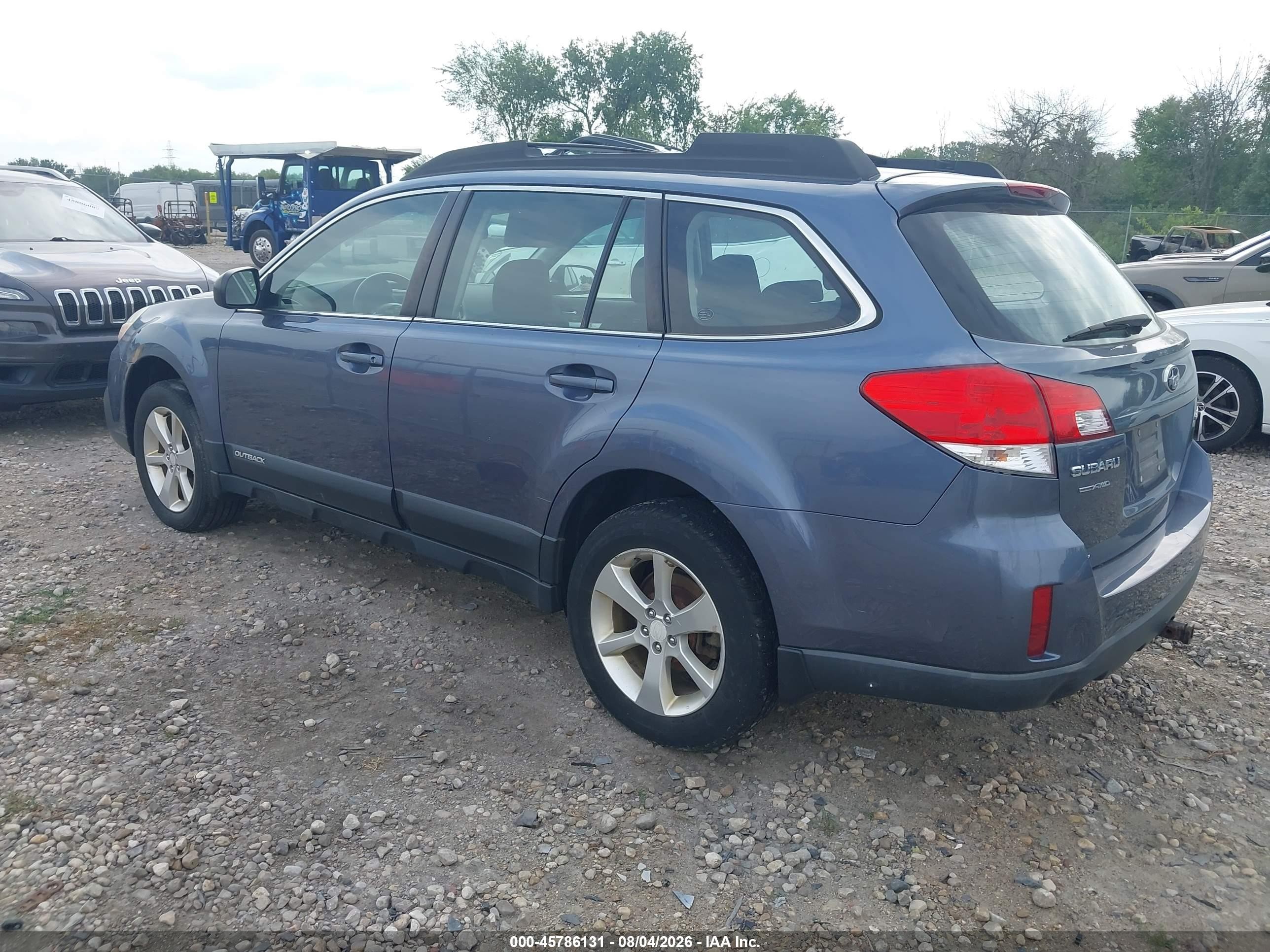 2014 Subaru Outback 2.5i Blue vin: 4S4BRCAC9E3285551