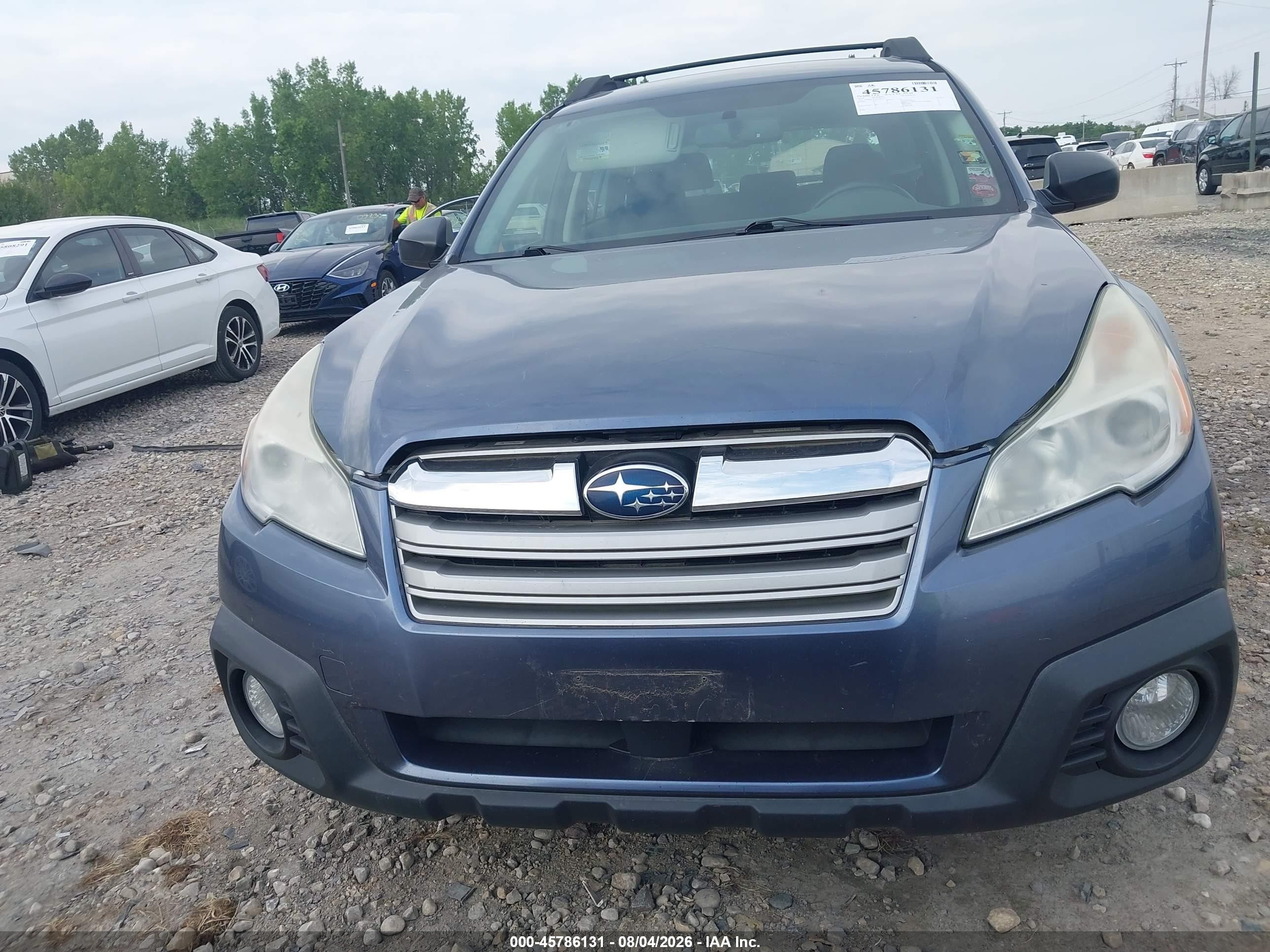 2014 Subaru Outback 2.5i Blue vin: 4S4BRCAC9E3285551