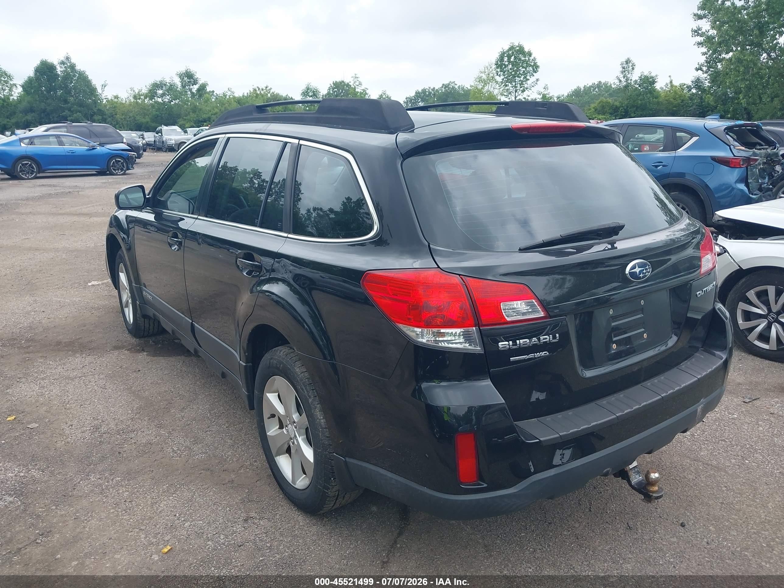 2014 Subaru Outback 2.5i Black vin: 4S4BRCAC9E3290166