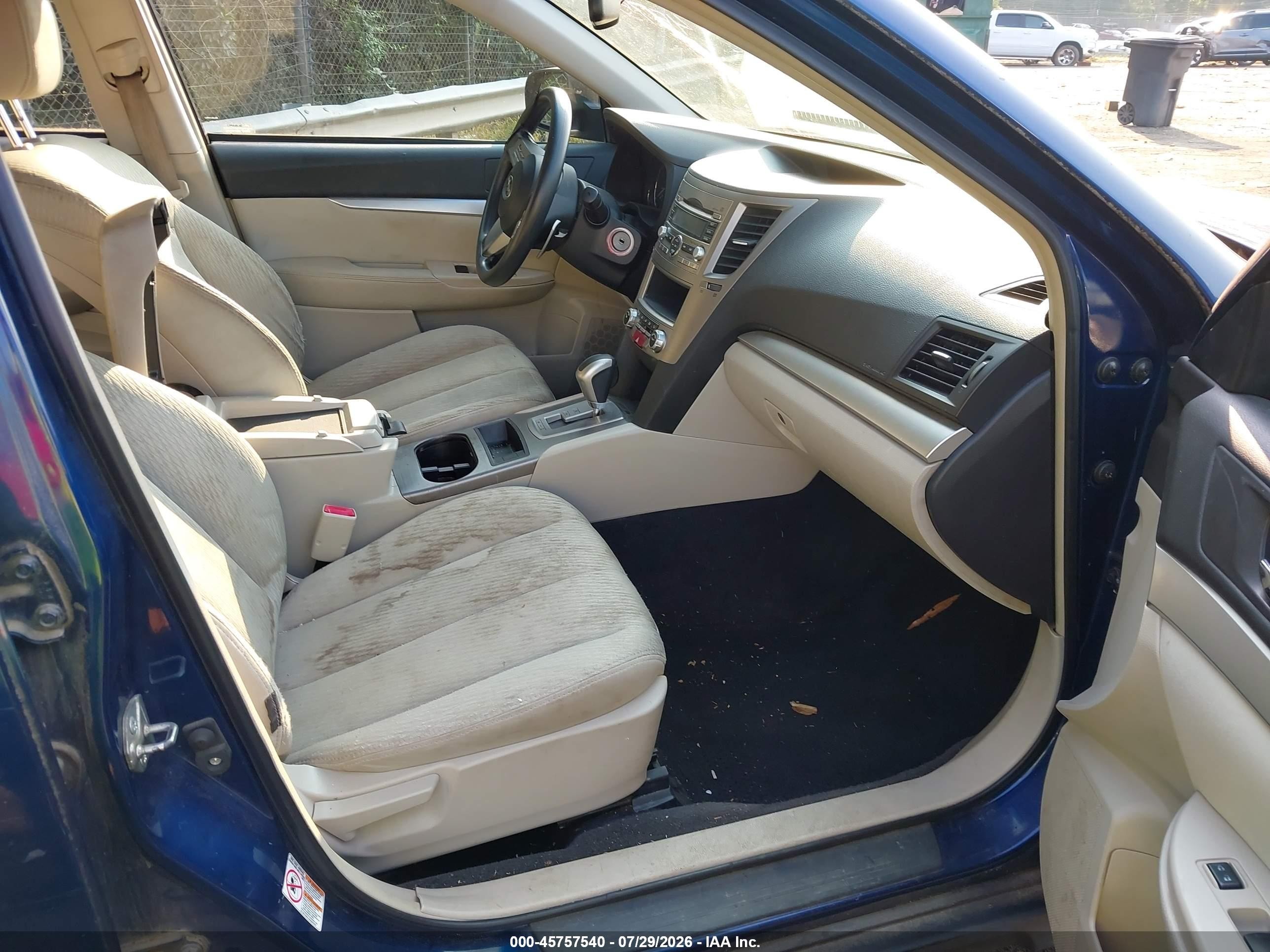 2010 Subaru Outback 2.5i Blue vin: 4S4BRCACXA3311505