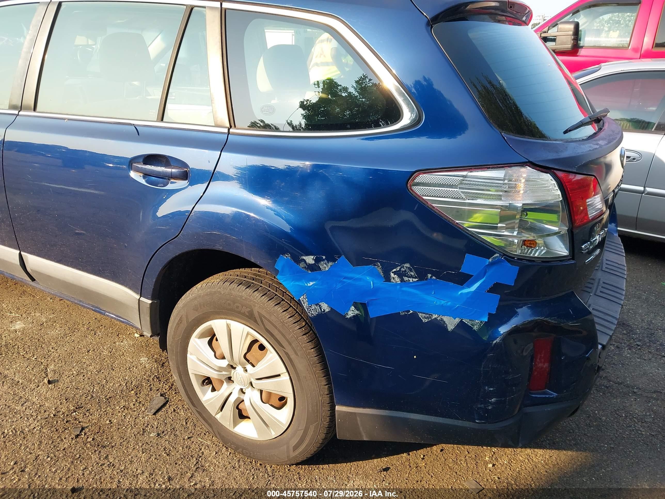 2010 Subaru Outback 2.5i Blue vin: 4S4BRCACXA3311505