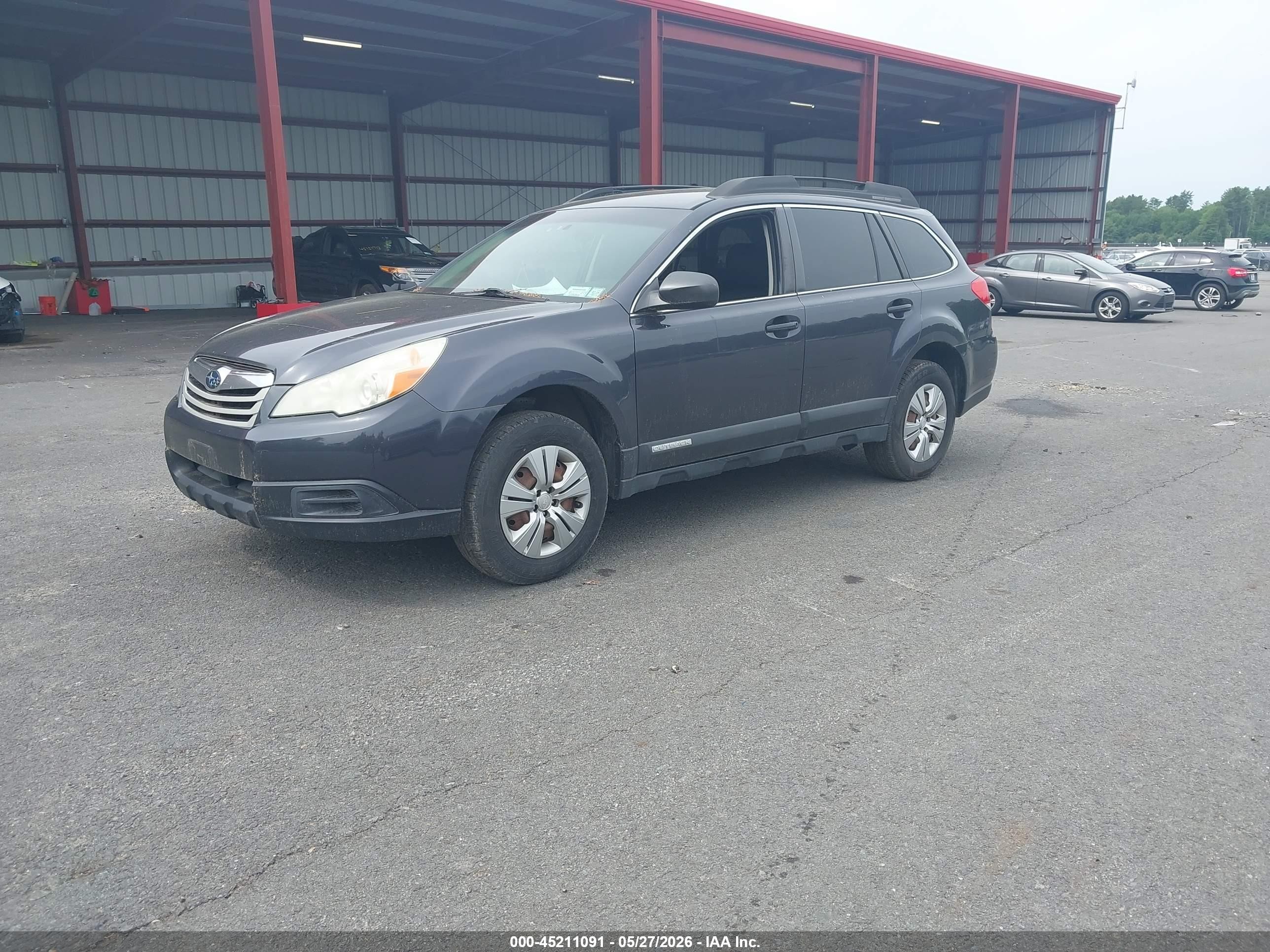 2010 Subaru Outback 2.5i Gray vin: 4S4BRCACXA3370277