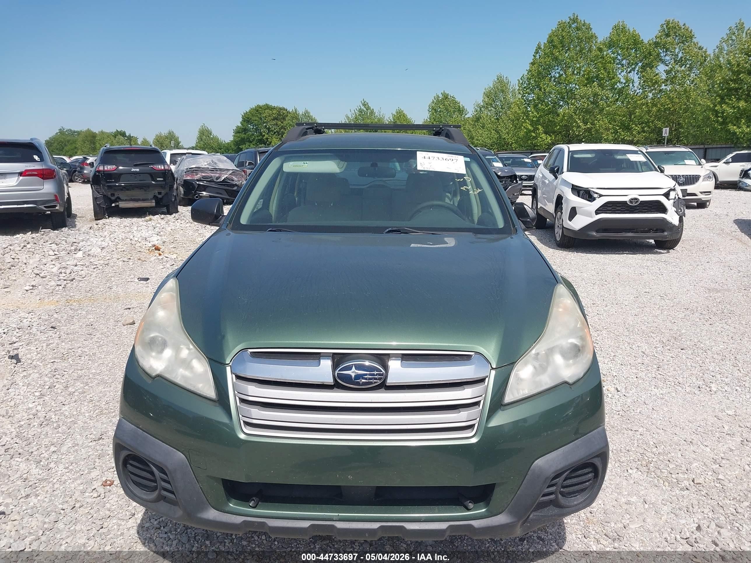 2013 Subaru Outback 2.5i Green vin: 4S4BRCACXD3313582