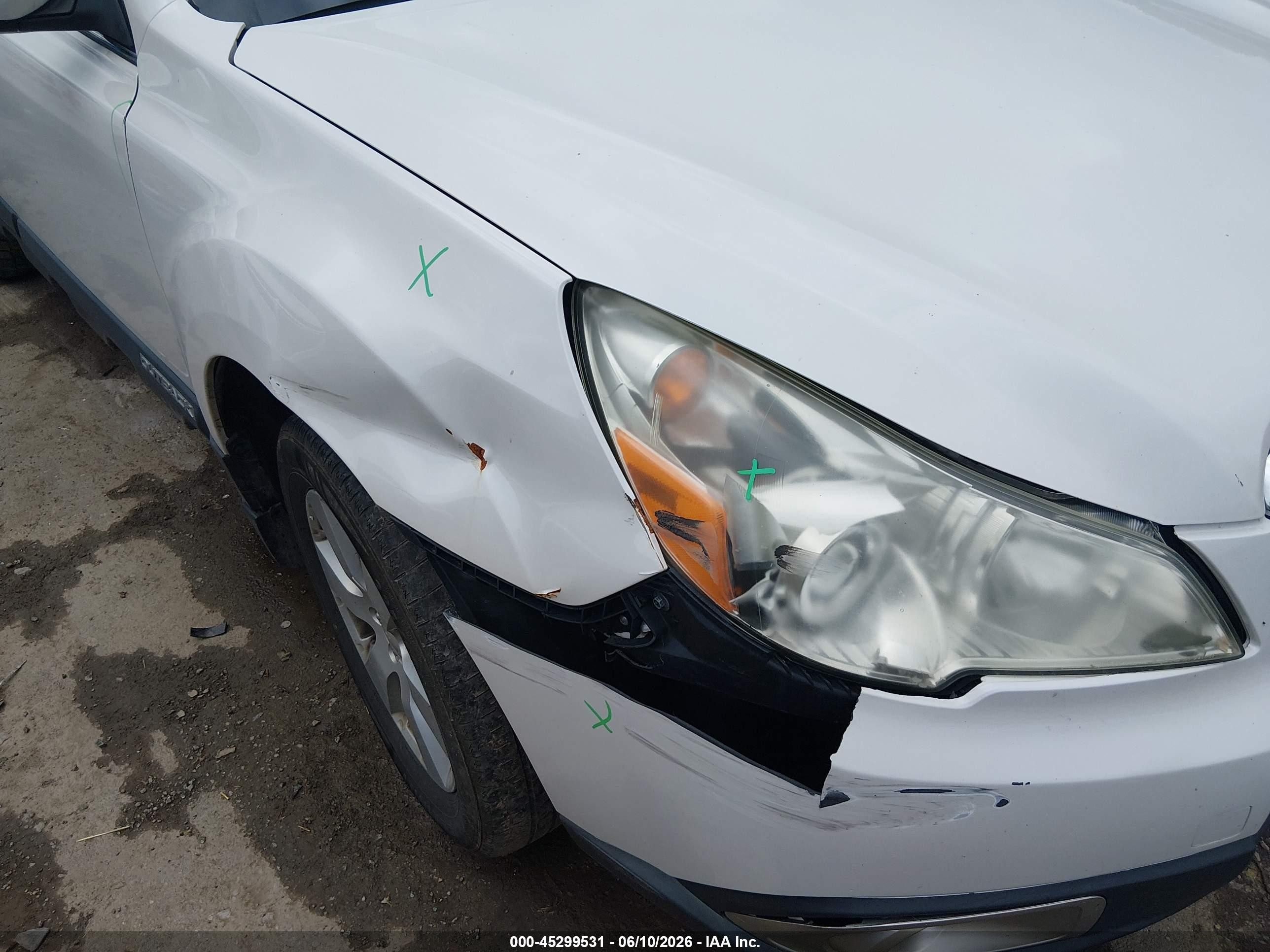 2012 Subaru Outback 2.5i Premium White vin: 4S4BRCBC1C3298886