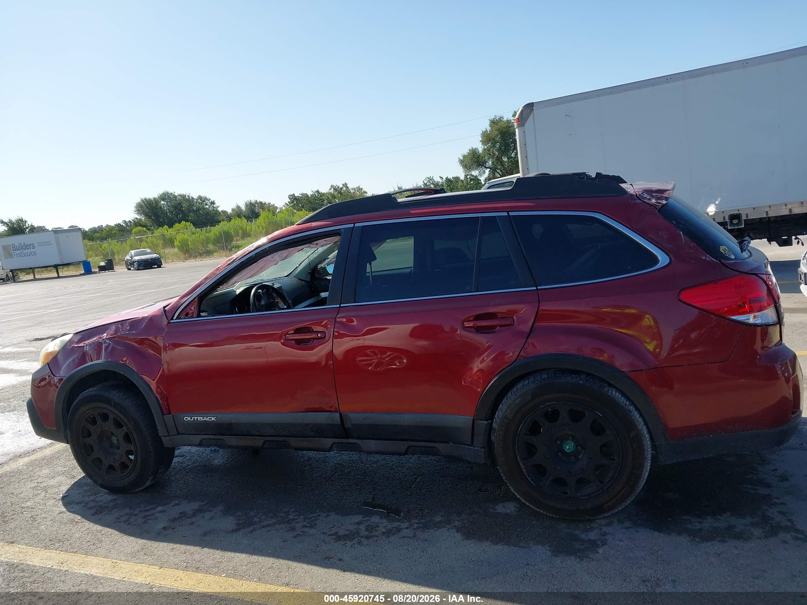 2013 Subaru Outback 2.5i Premium Red vin: 4S4BRCBC1D3206094