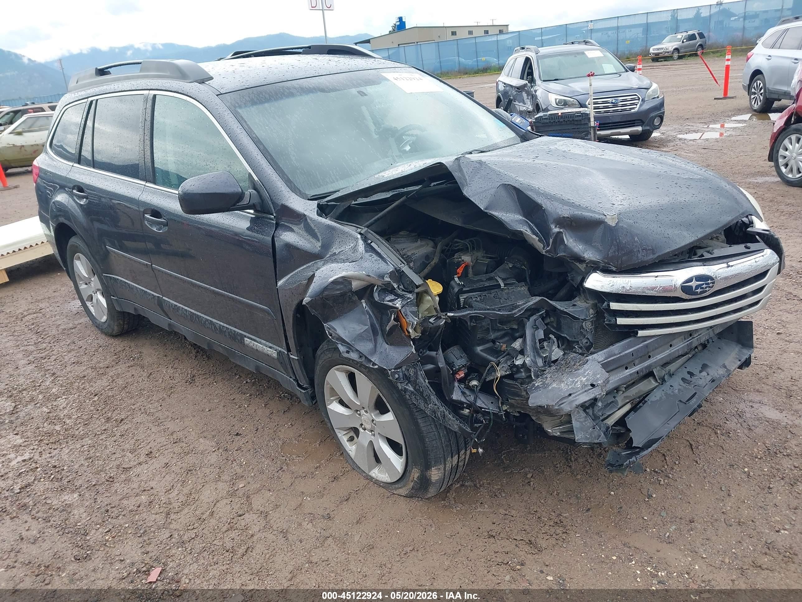 2012 Subaru Outback 2.5i Premium Gray vin: 4S4BRCBC2C3258168