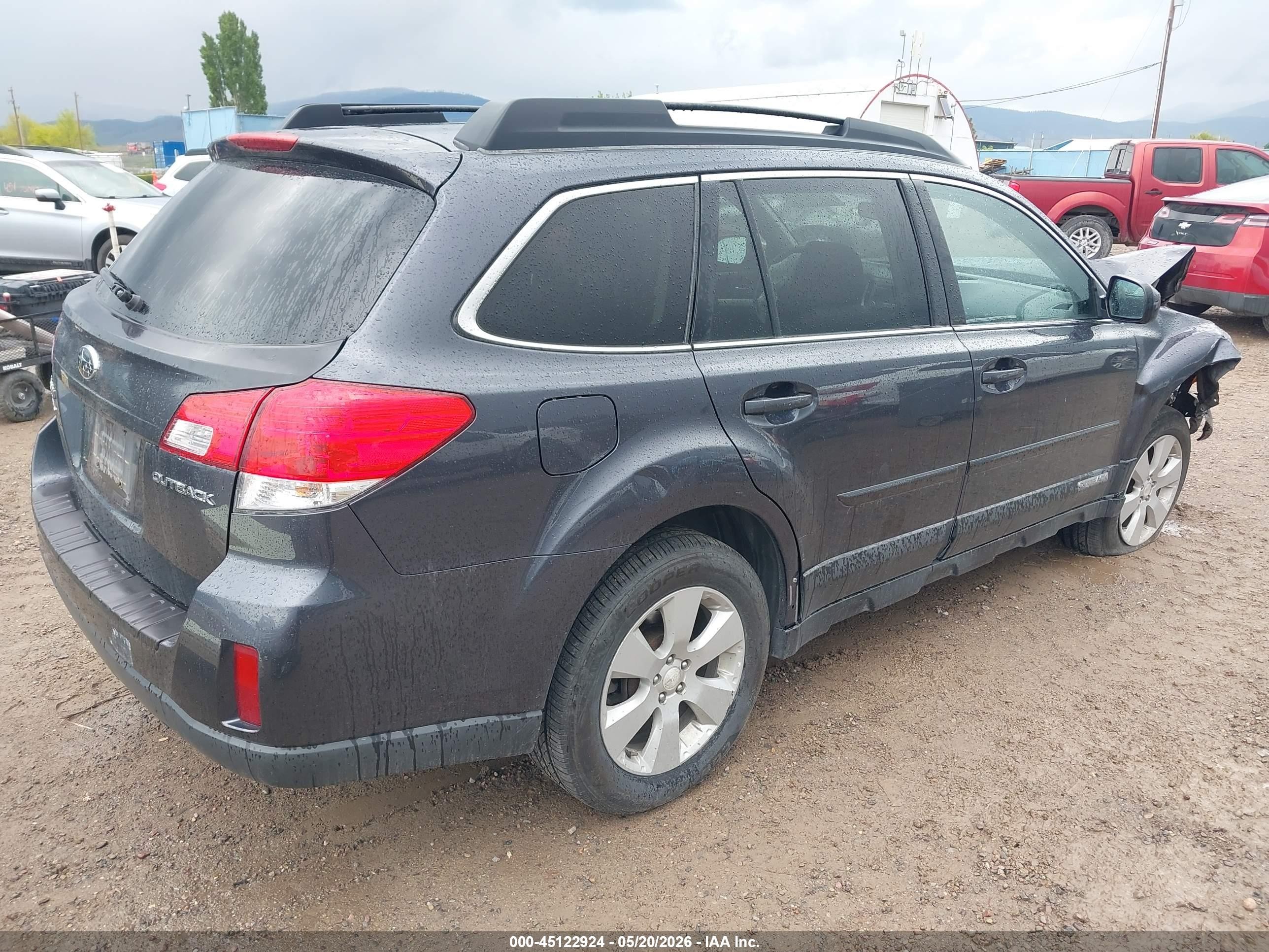 2012 Subaru Outback 2.5i Premium Gray vin: 4S4BRCBC2C3258168