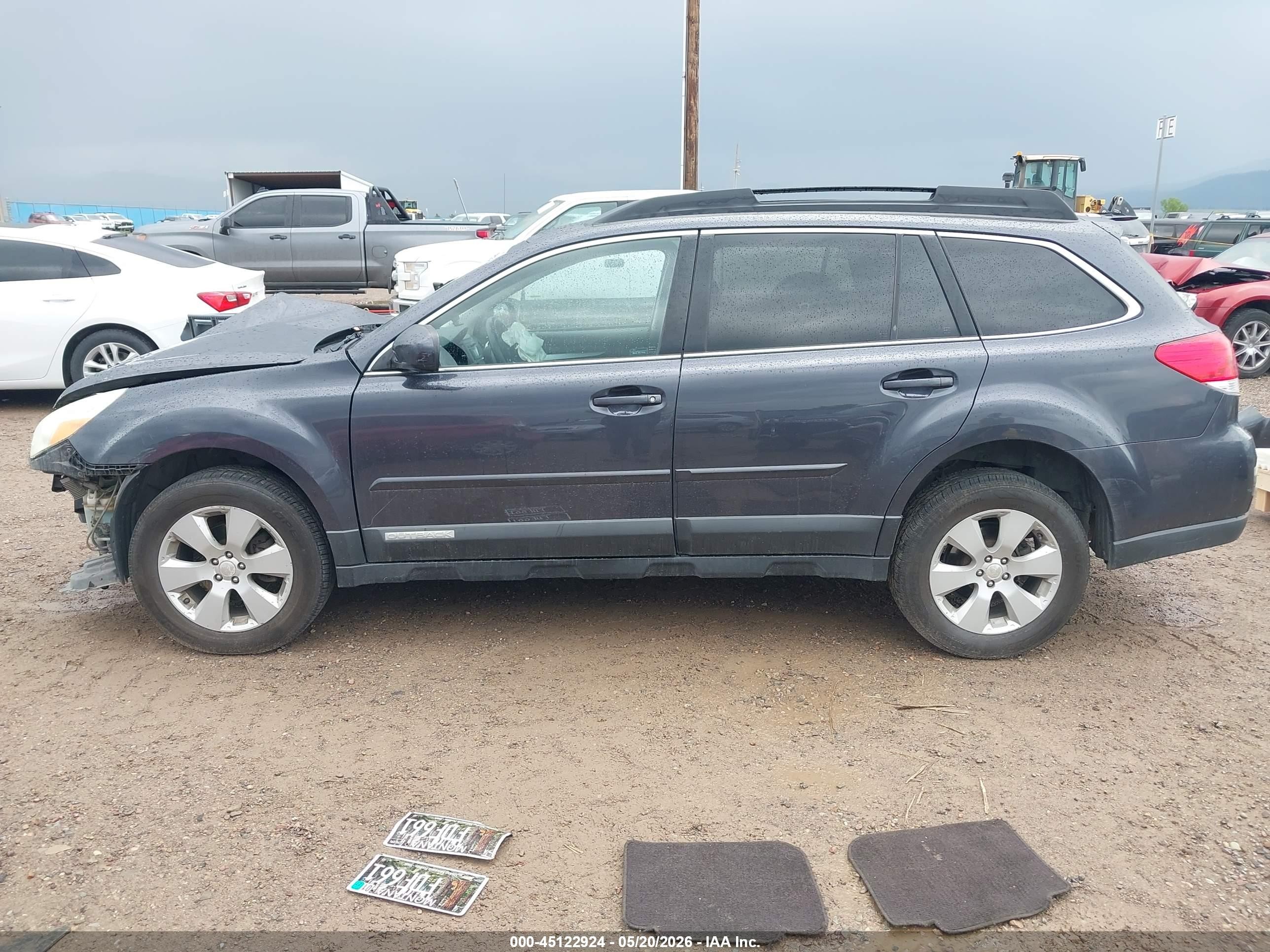 2012 Subaru Outback 2.5i Premium Gray vin: 4S4BRCBC2C3258168