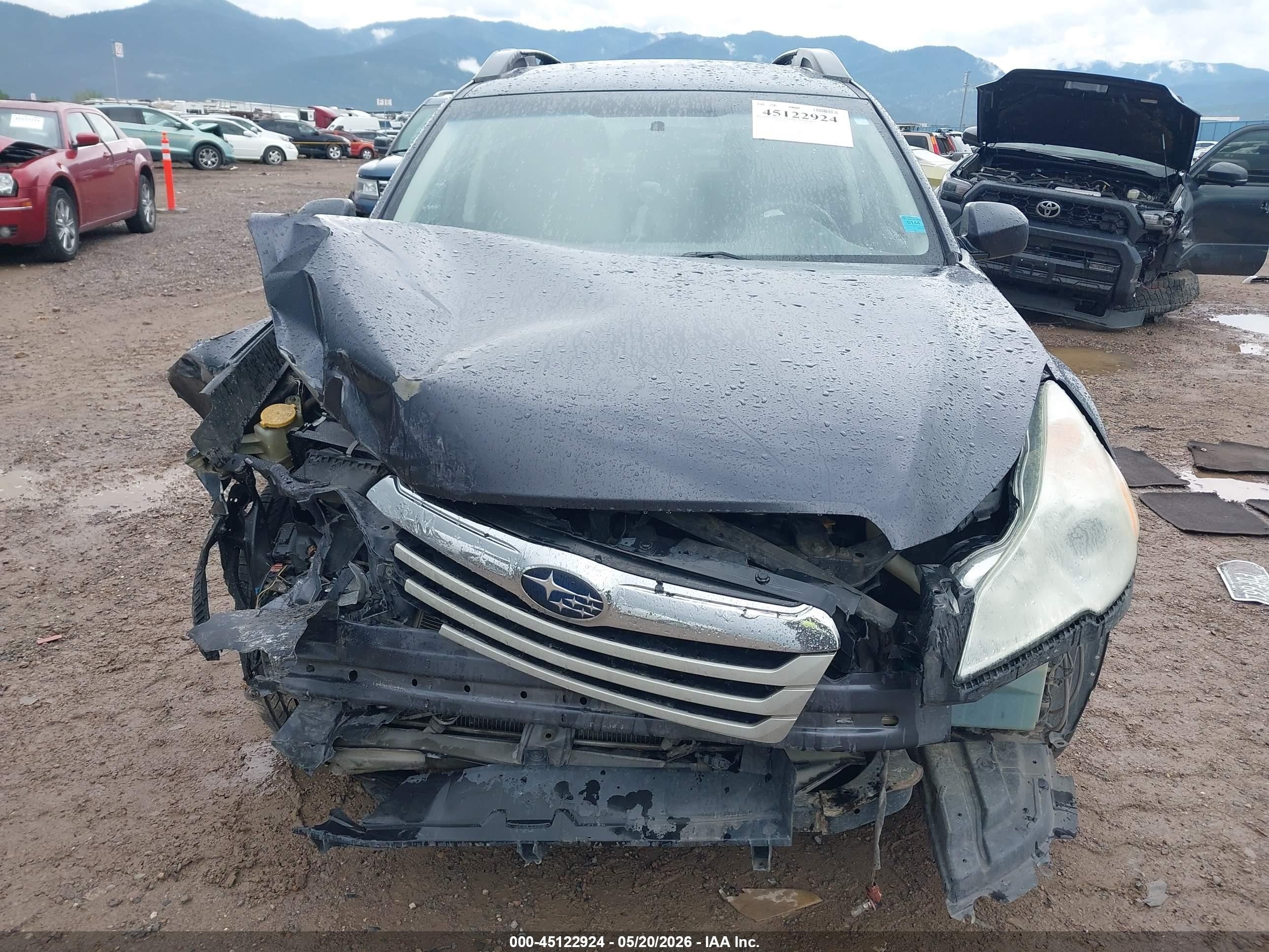 2012 Subaru Outback 2.5i Premium Gray vin: 4S4BRCBC2C3258168