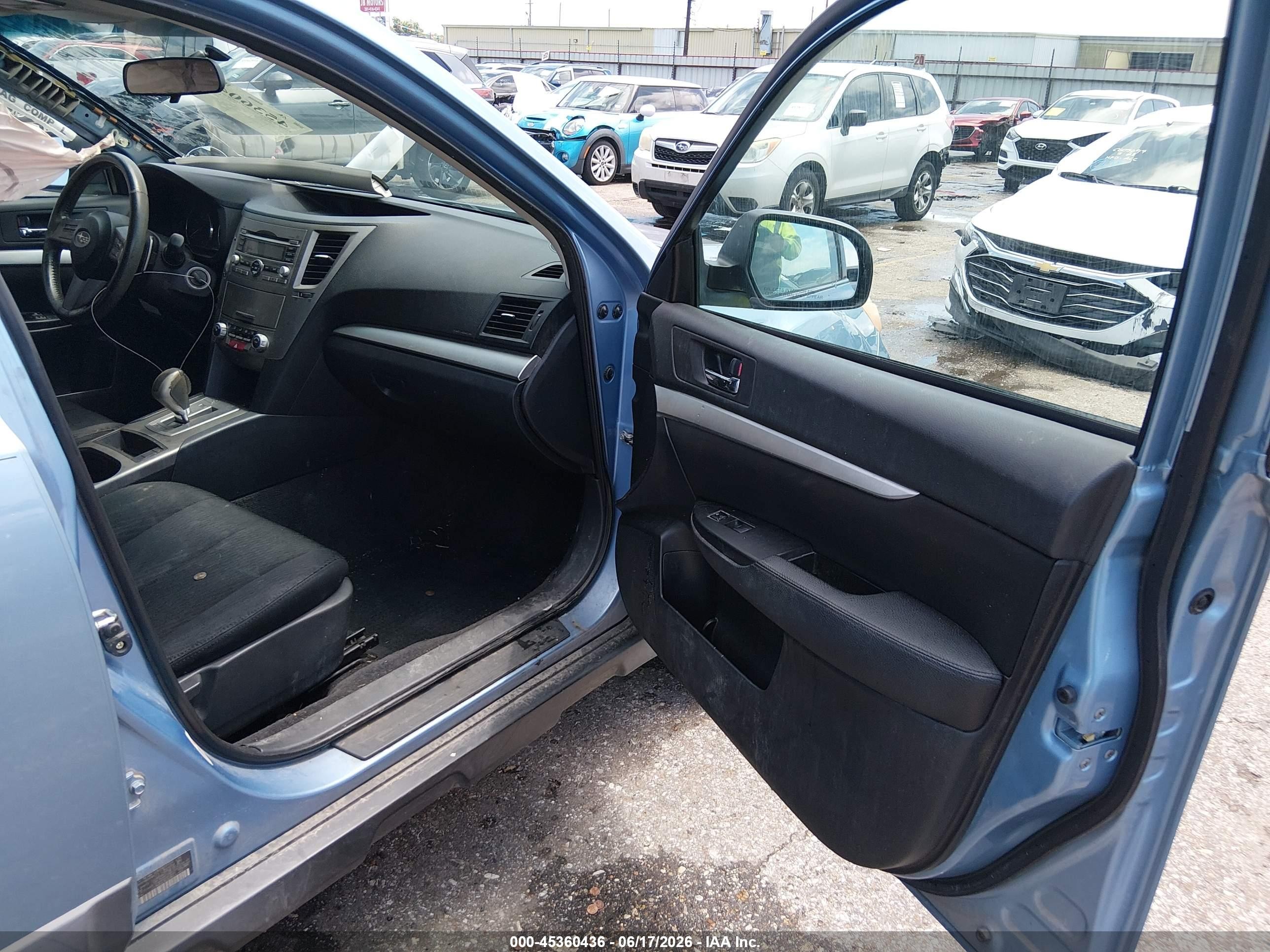 2011 Subaru Outback 2.5i Premium Light Blue vin: 4S4BRCBC4B3365169