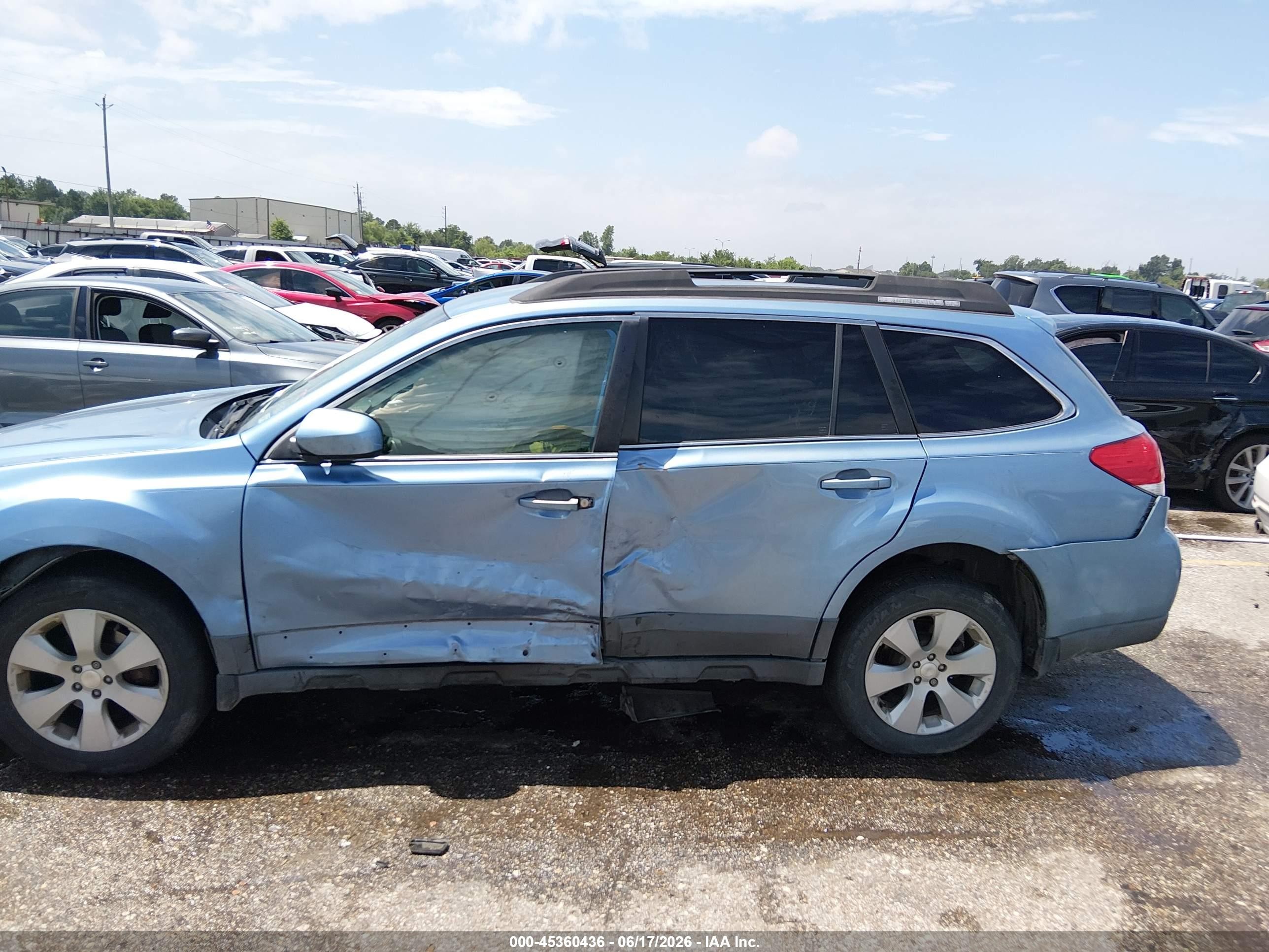 2011 Subaru Outback 2.5i Premium Light Blue vin: 4S4BRCBC4B3365169