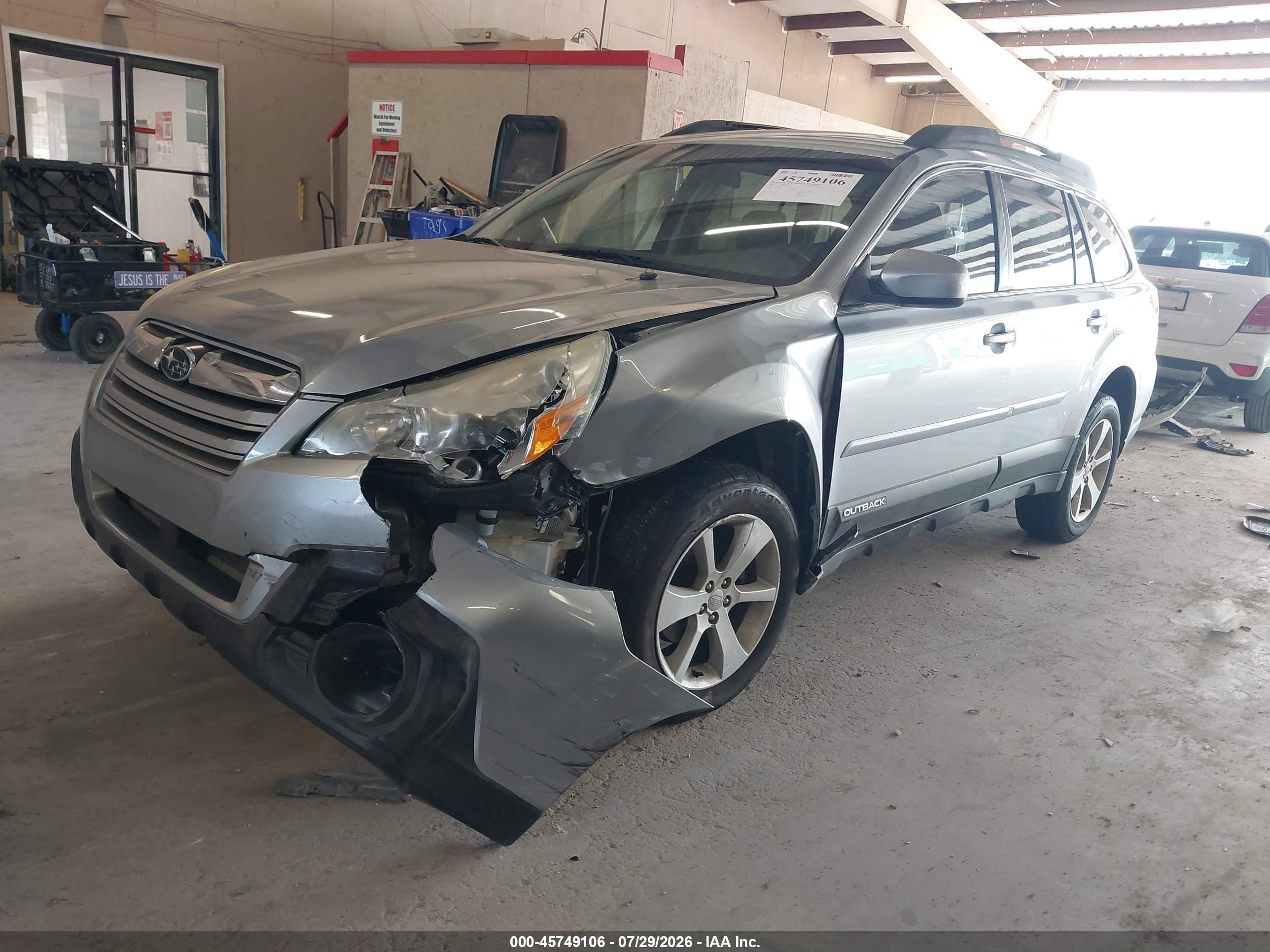 2013 Subaru Outback 2.5i Premium Gray vin: 4S4BRCBC5D3269232