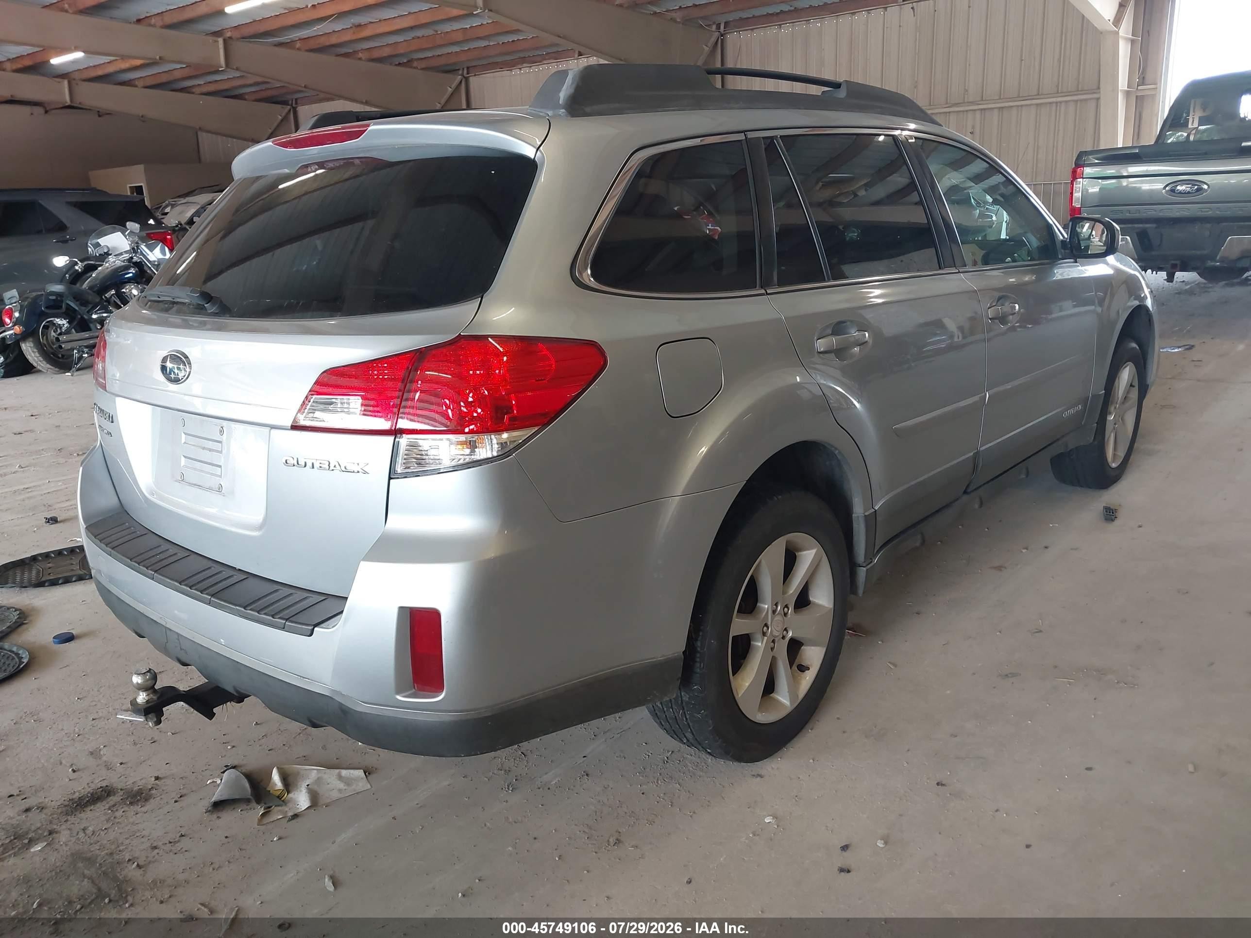 2013 Subaru Outback 2.5i Premium Gray vin: 4S4BRCBC5D3269232
