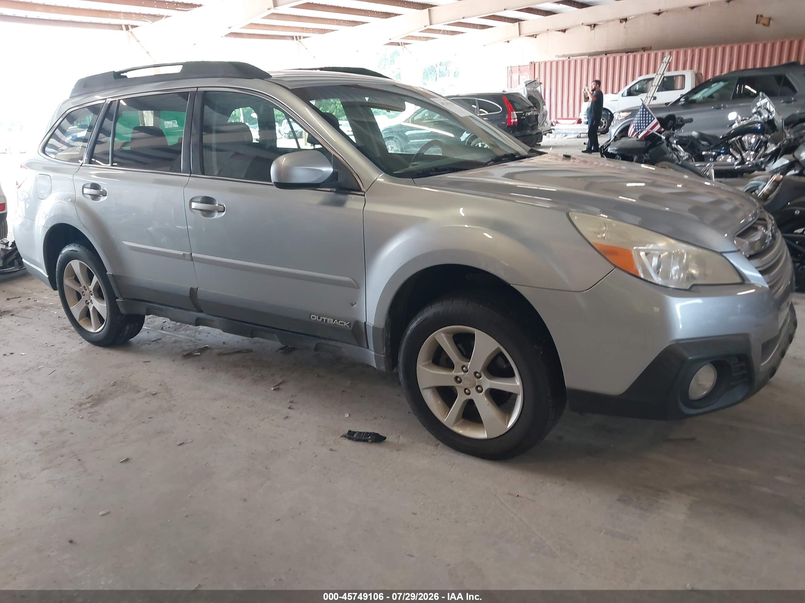 2013 Subaru Outback 2.5i Premium Gray vin: 4S4BRCBC5D3269232