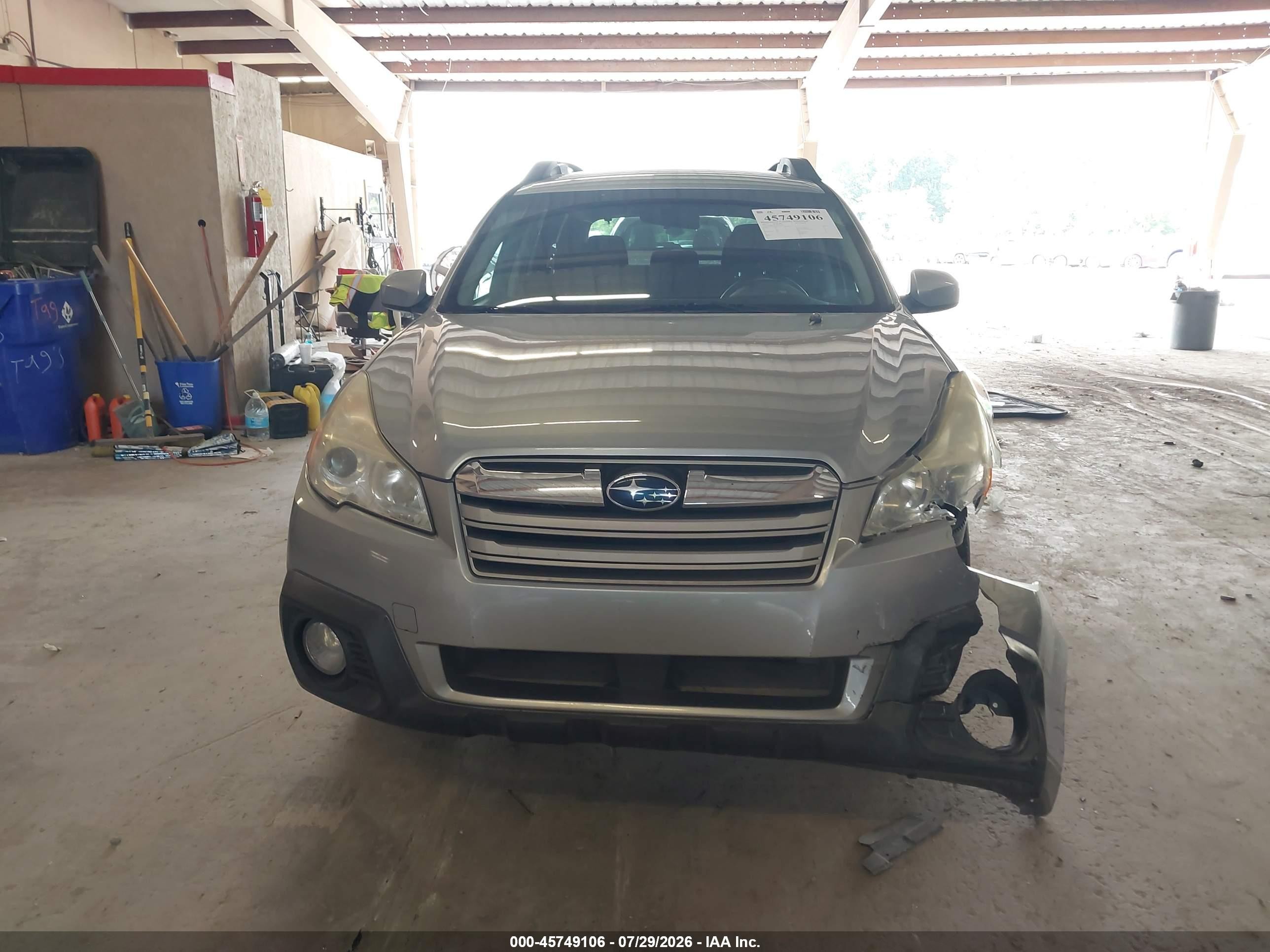 2013 Subaru Outback 2.5i Premium Gray vin: 4S4BRCBC5D3269232