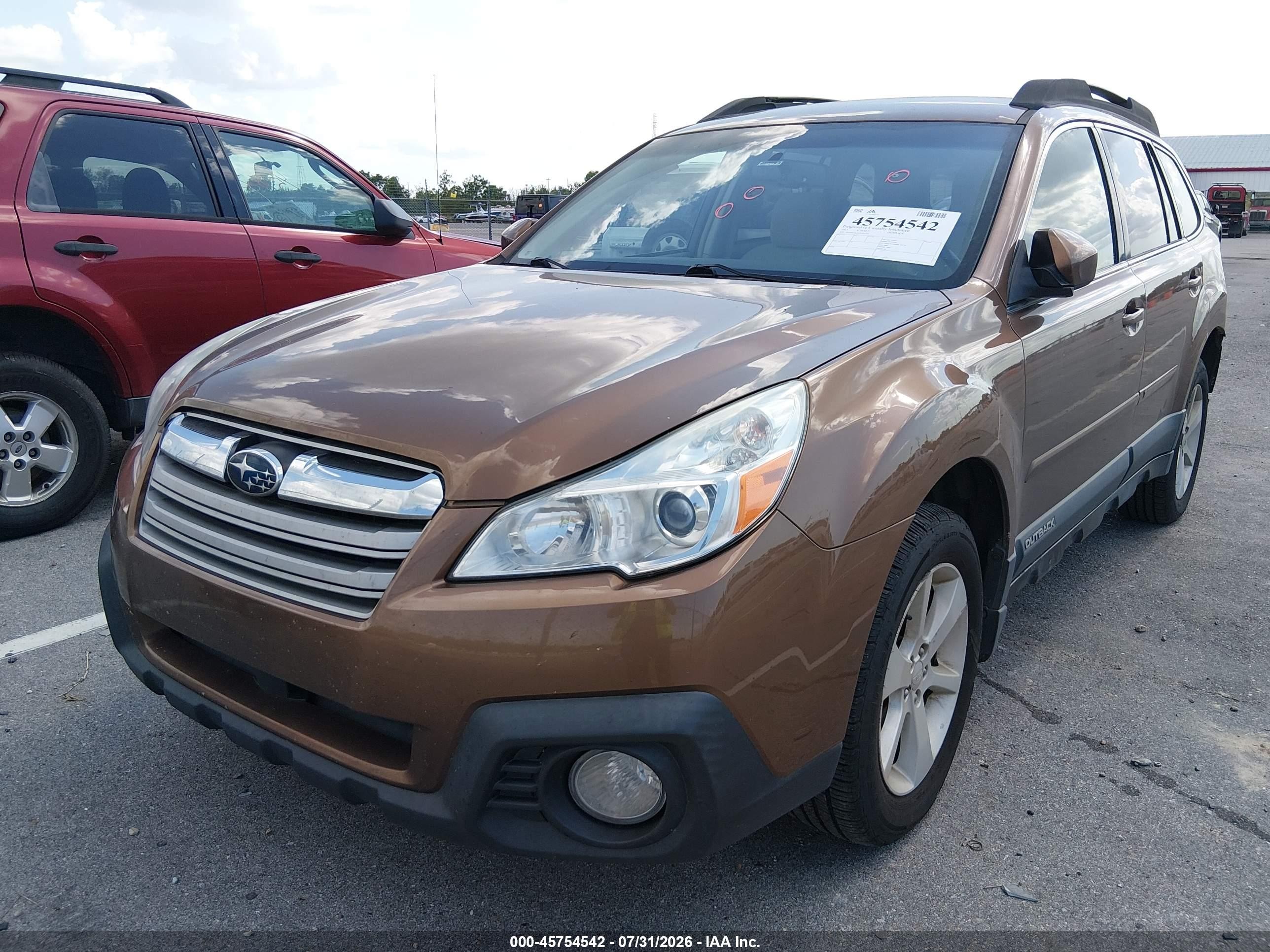 2013 Subaru Outback 2.5i Premium Коричневый vin: 4S4BRCBC6D3303548