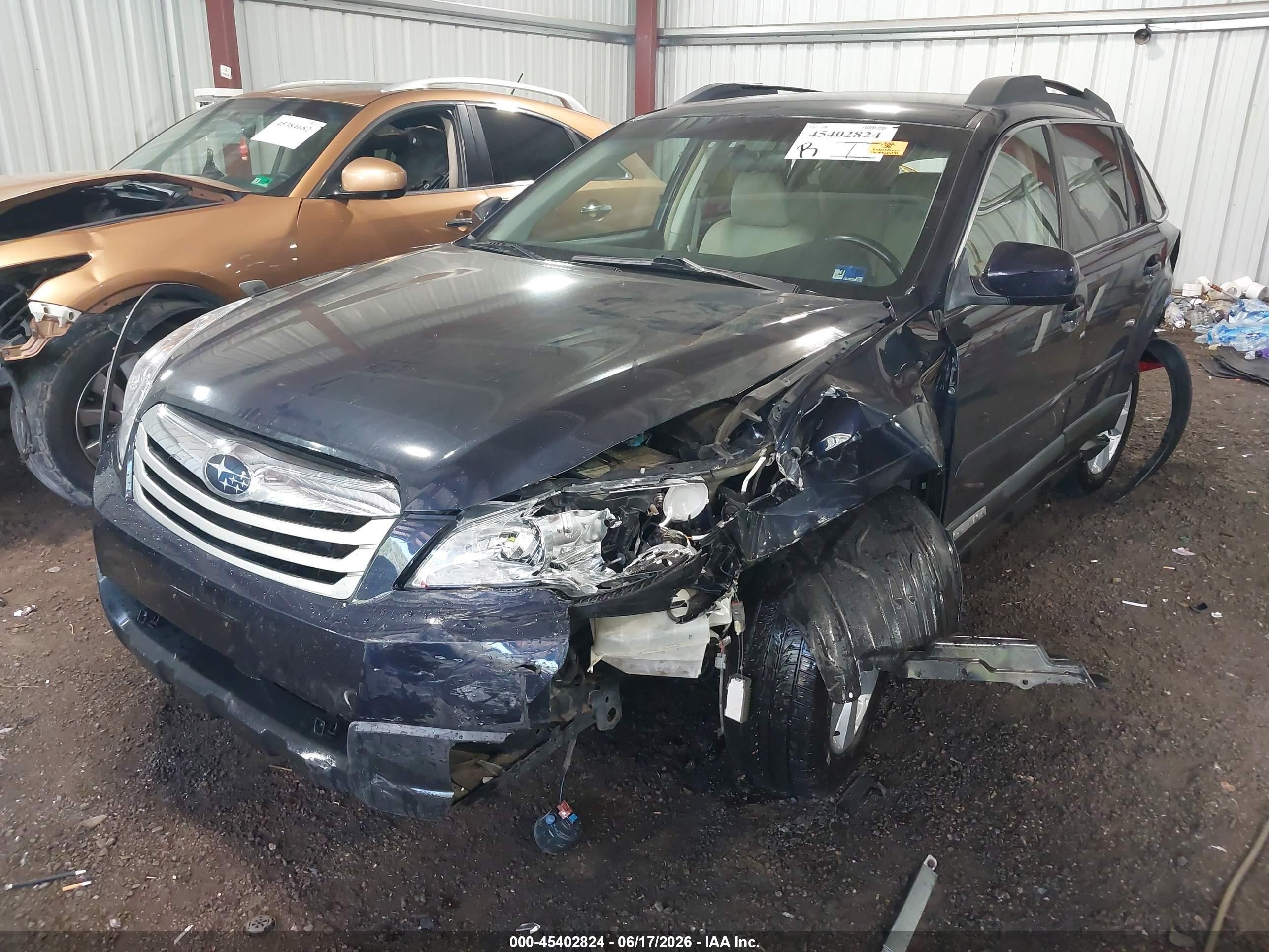 2012 Subaru Outback 2.5i Premium Синий vin: 4S4BRCBC7C3252995