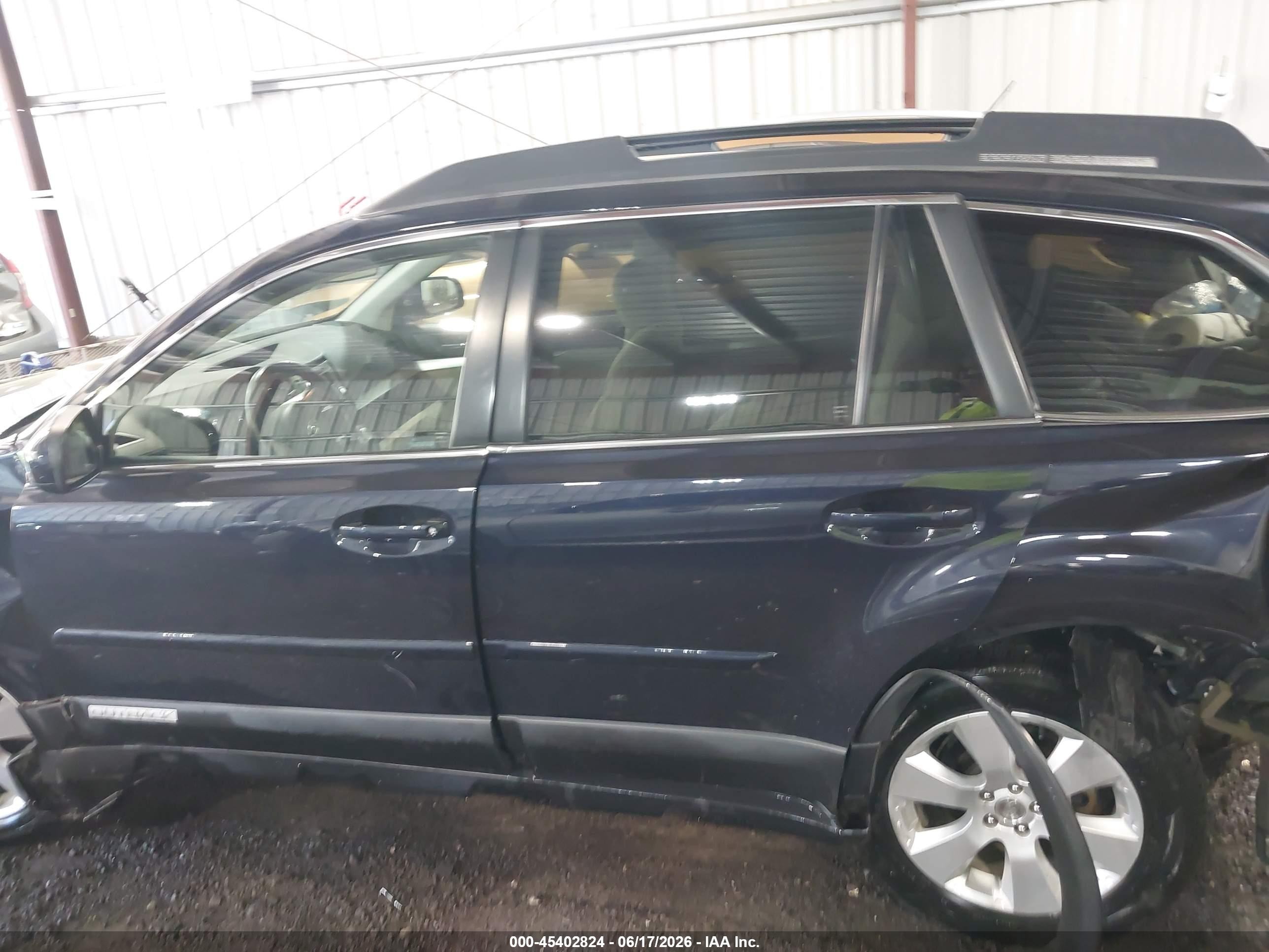 2012 Subaru Outback 2.5i Premium Синий vin: 4S4BRCBC7C3252995