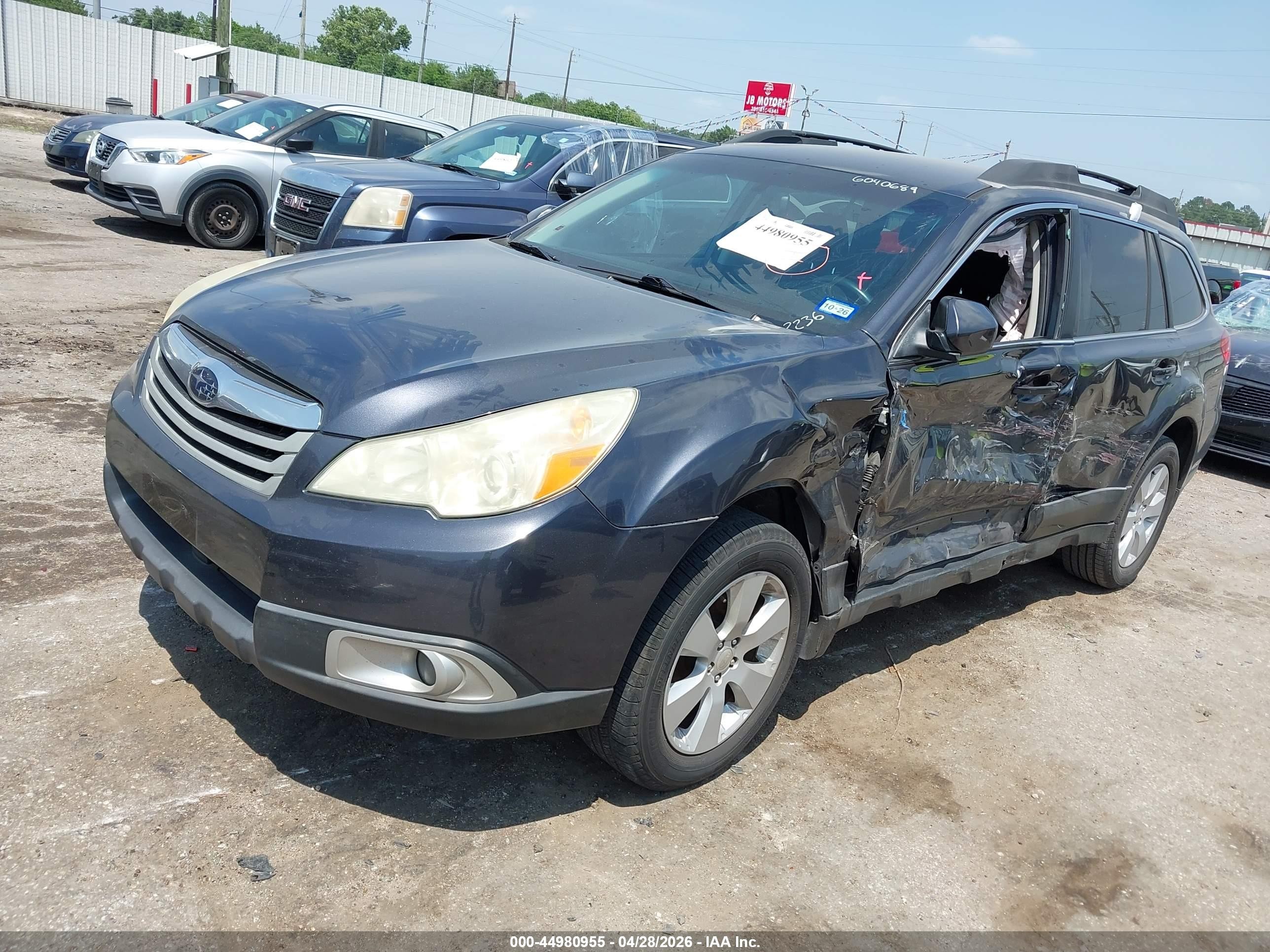2011 Subaru Outback 2.5i Premium Gray vin: 4S4BRCCC0B3322236