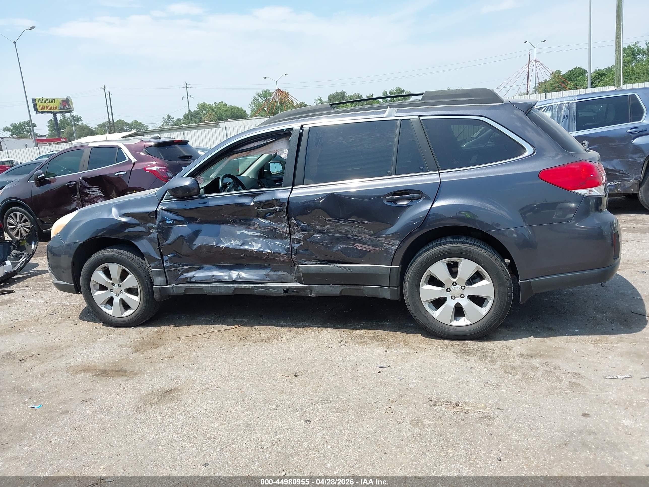 2011 Subaru Outback 2.5i Premium Gray vin: 4S4BRCCC0B3322236