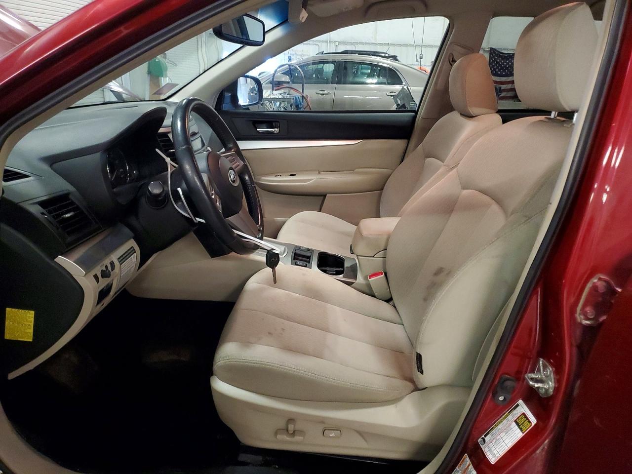 2011 Subaru Outback 2.5i Premium Red vin: 4S4BRCCC0B3369010
