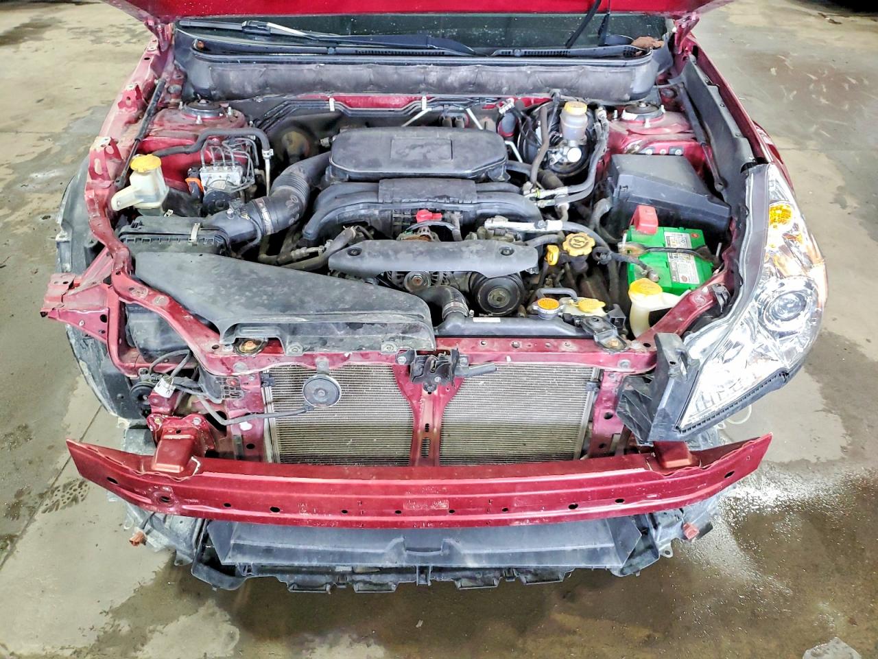 2011 Subaru Outback 2.5i Premium Red vin: 4S4BRCCC0B3369010