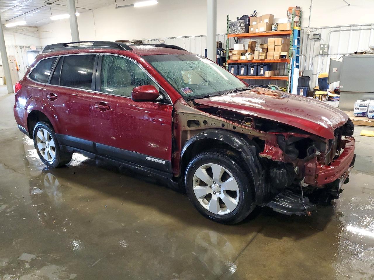 2011 Subaru Outback 2.5i Premium Red vin: 4S4BRCCC0B3369010