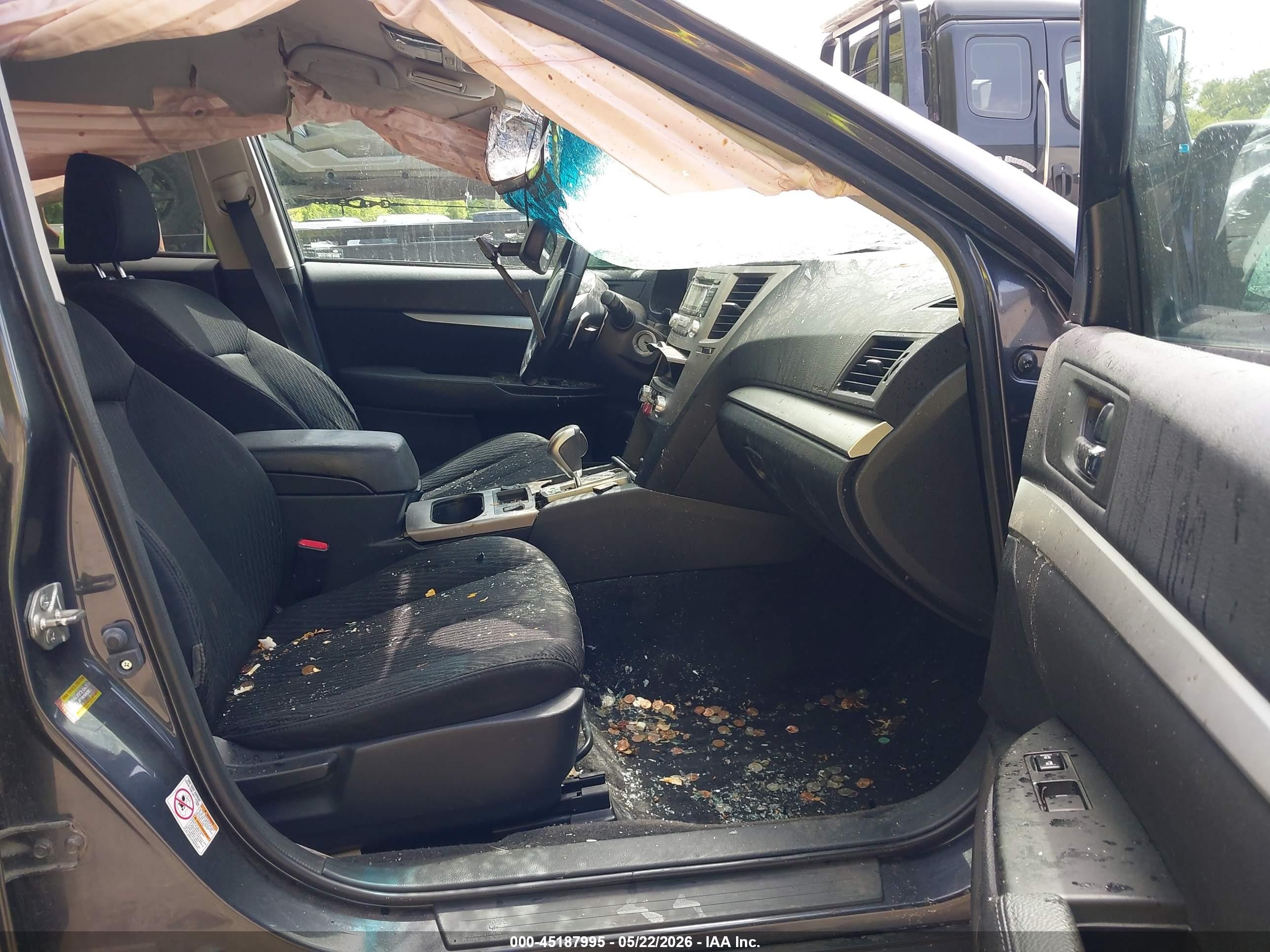 2012 Subaru Outback 2.5i Premium Gray vin: 4S4BRCCC0C3214393