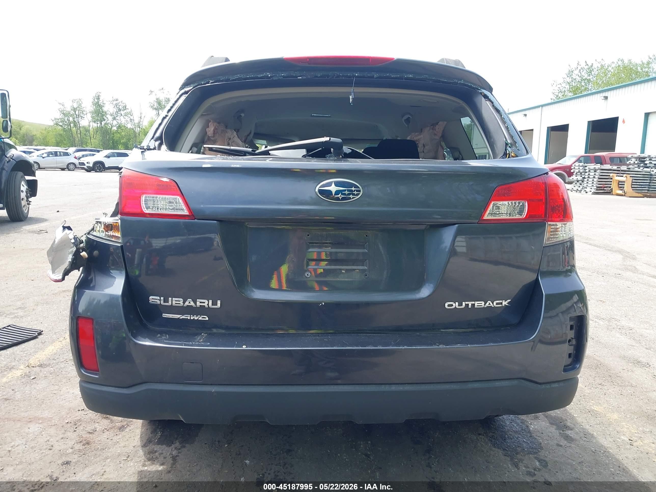 2012 Subaru Outback 2.5i Premium Gray vin: 4S4BRCCC0C3214393