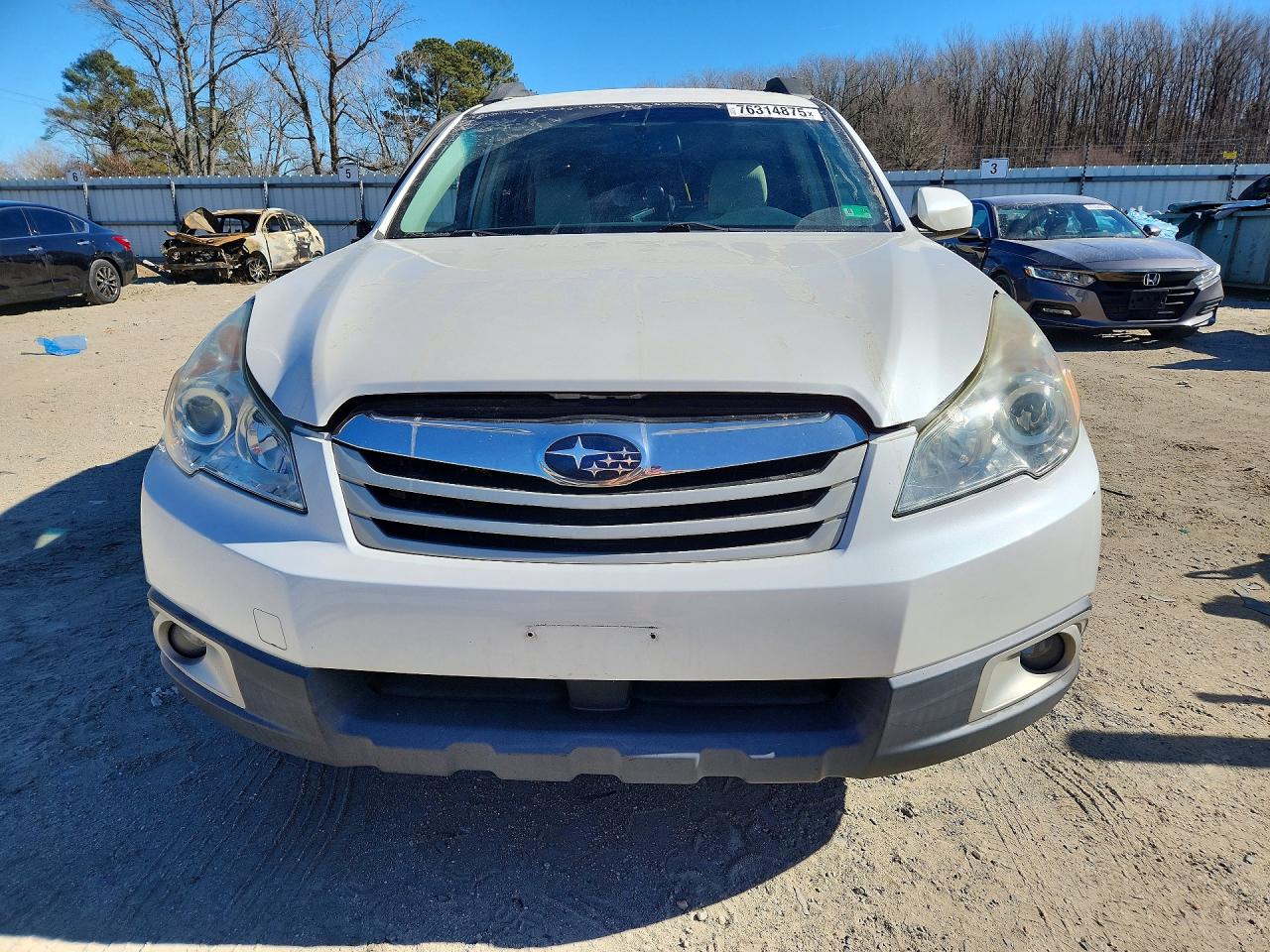 2012 Subaru Outback 2.5i Premium White vin: 4S4BRCCC0C3250245