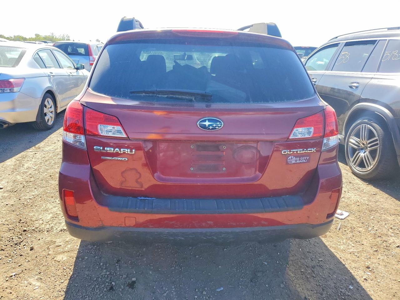 2012 Subaru Outback 2.5i Premium Maroon vin: 4S4BRCCC0C3283522