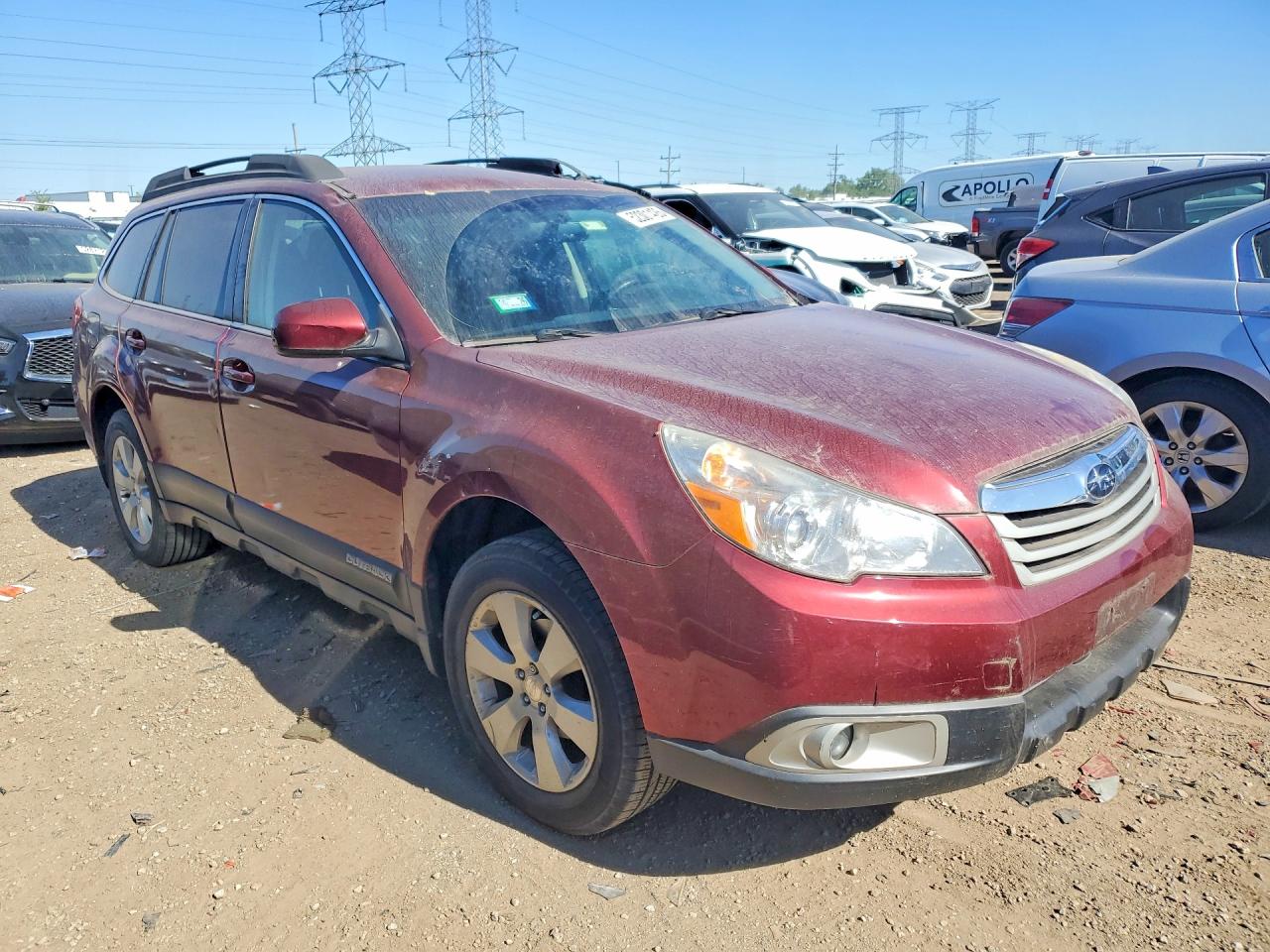 2012 Subaru Outback 2.5i Premium Maroon vin: 4S4BRCCC0C3283522