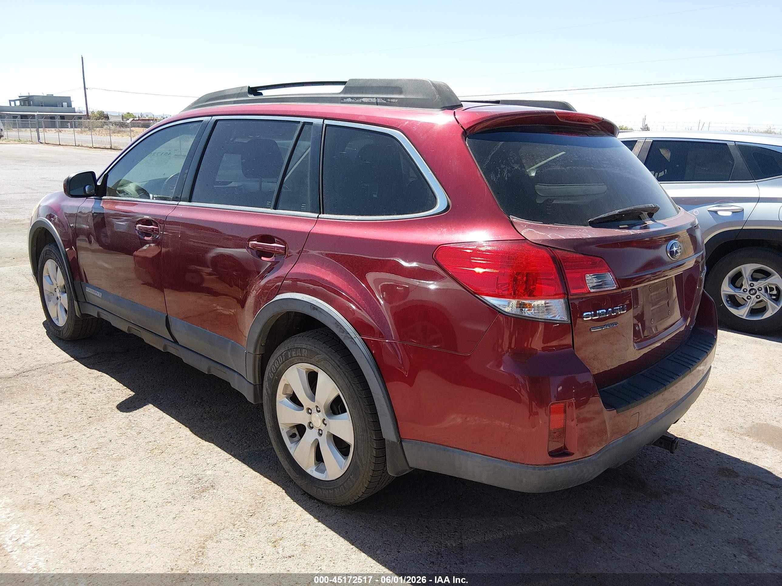 2011 Subaru Outback 2.5i Premium Red vin: 4S4BRCCC1B3359019
