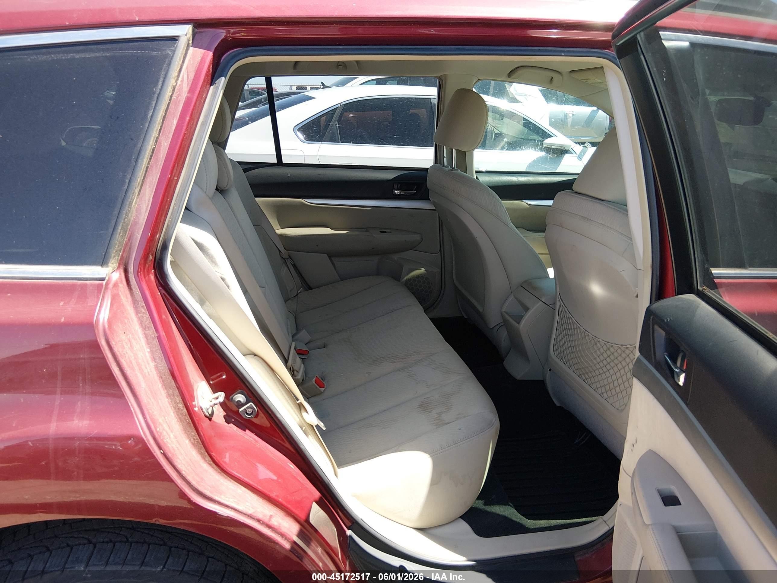 2011 Subaru Outback 2.5i Premium Red vin: 4S4BRCCC1B3359019