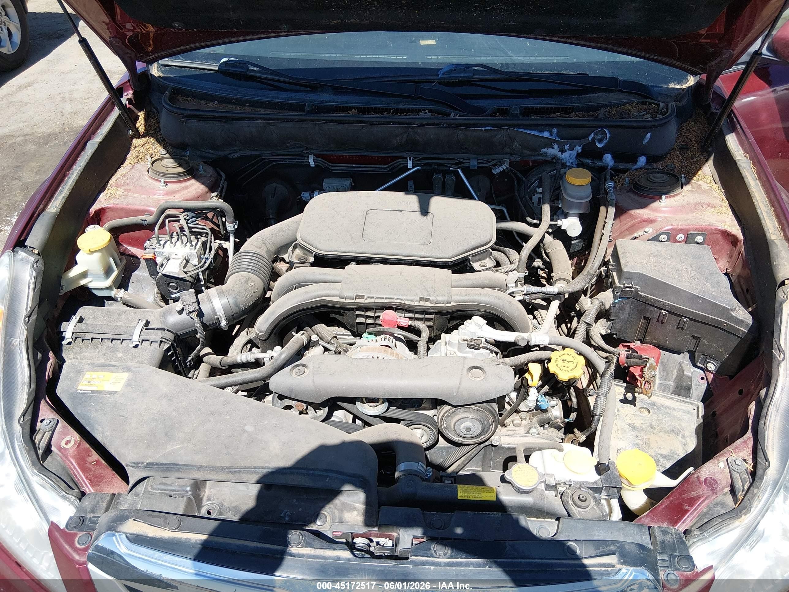 2011 Subaru Outback 2.5i Premium Red vin: 4S4BRCCC1B3359019