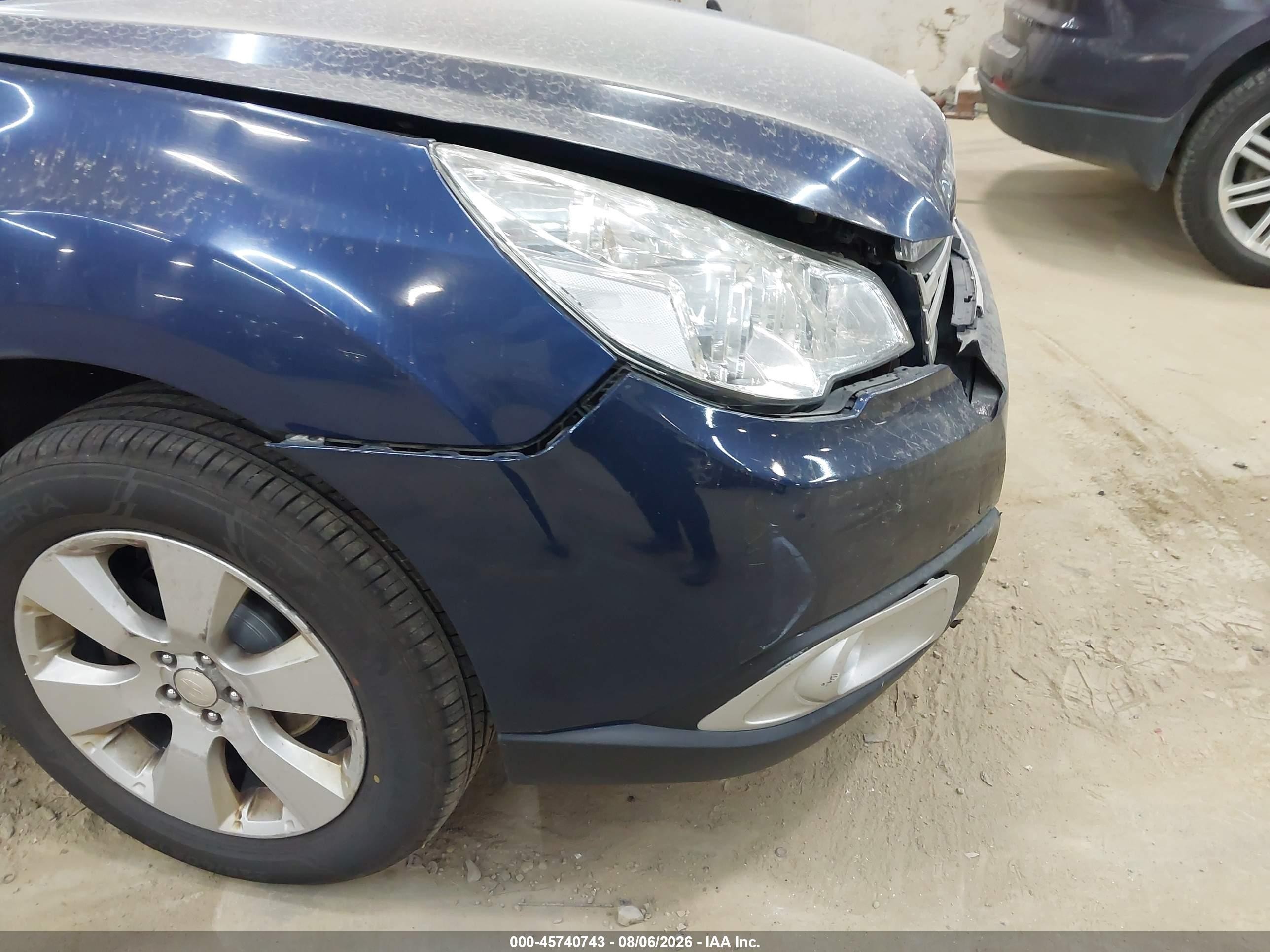 2011 Subaru Outback 2.5i Premium Blue vin: 4S4BRCCC1B3372210