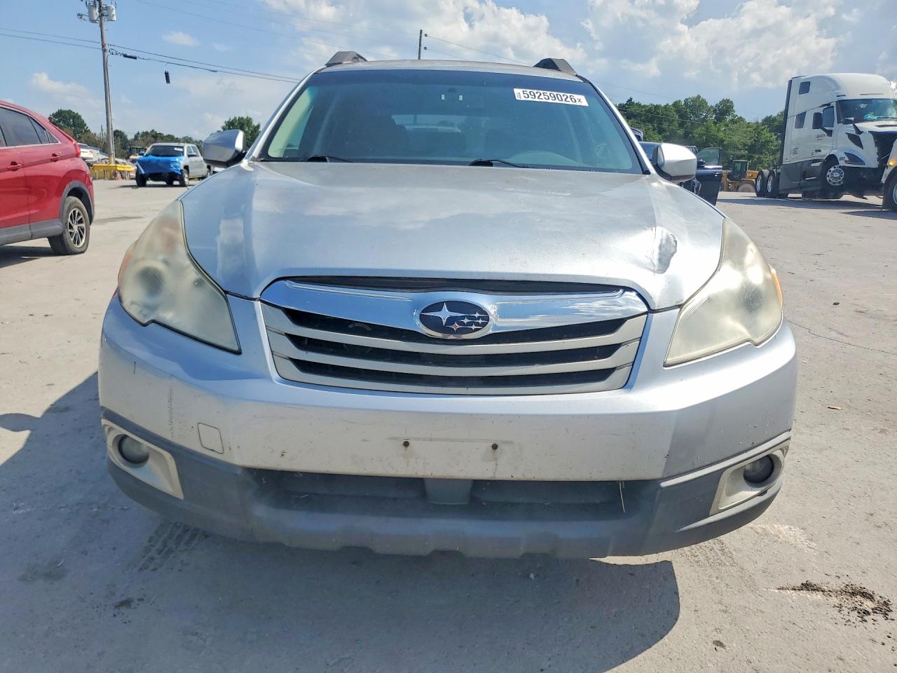 2012 Subaru Outback 2.5i Premium Silver vin: 4S4BRCCC1C3210451