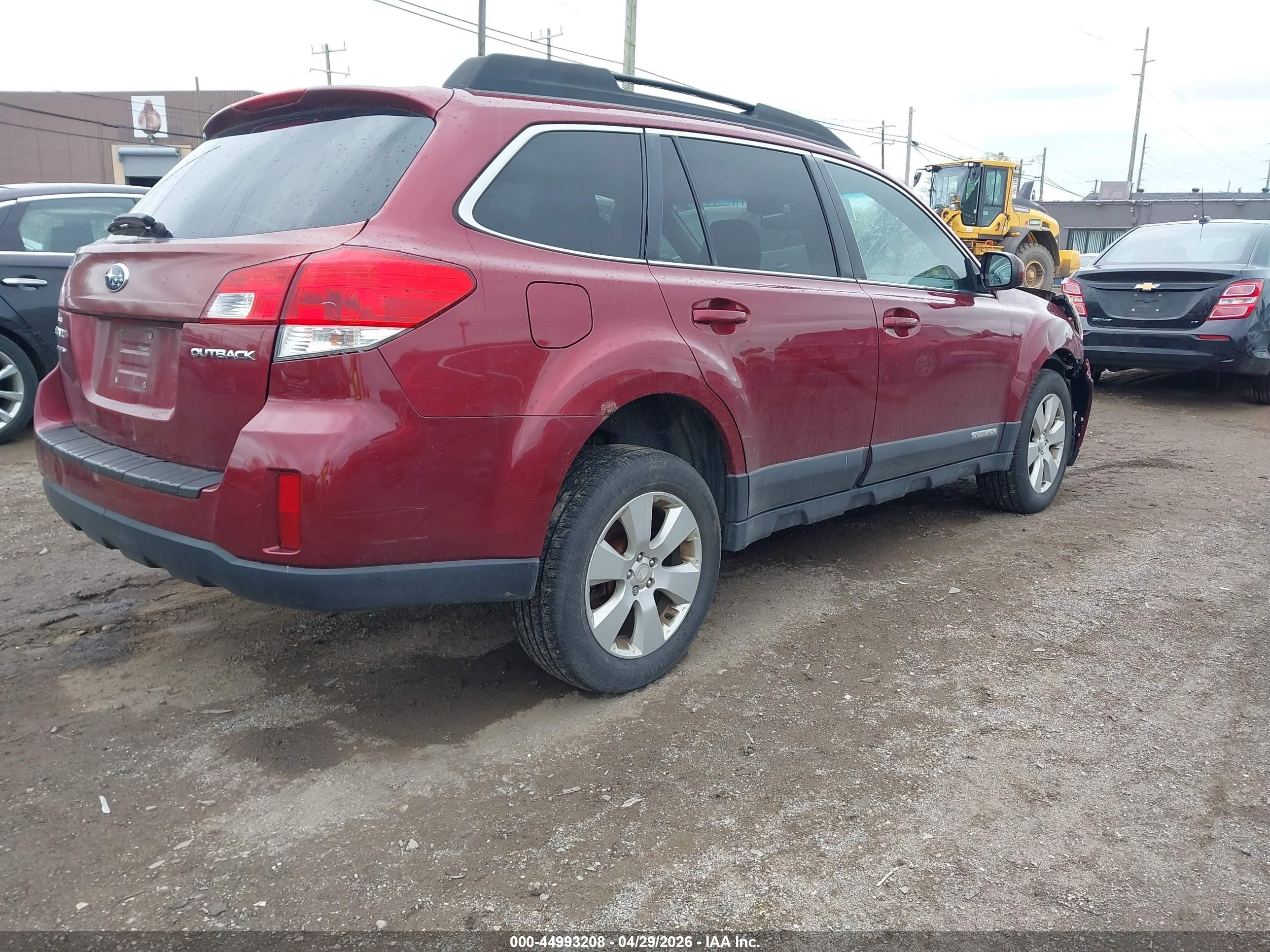 2012 Subaru Outback 2.5i Premium Red vin: 4S4BRCCC1C3240176