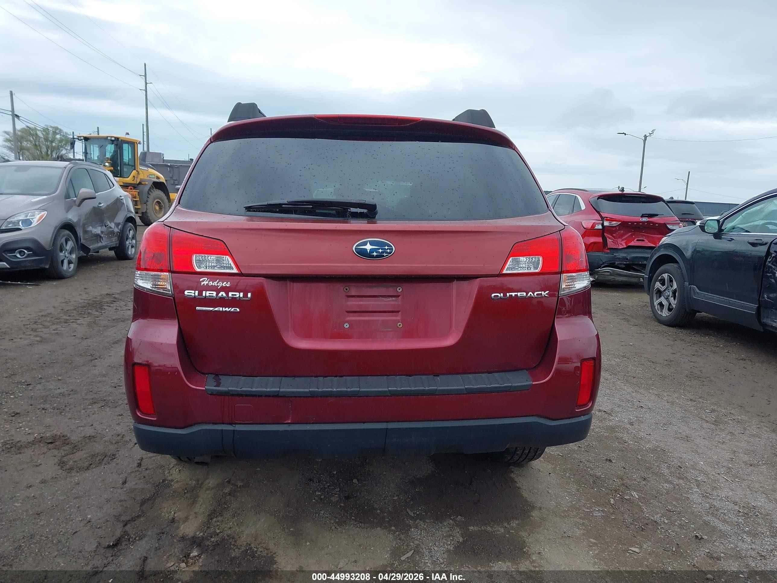 2012 Subaru Outback 2.5i Premium Red vin: 4S4BRCCC1C3240176