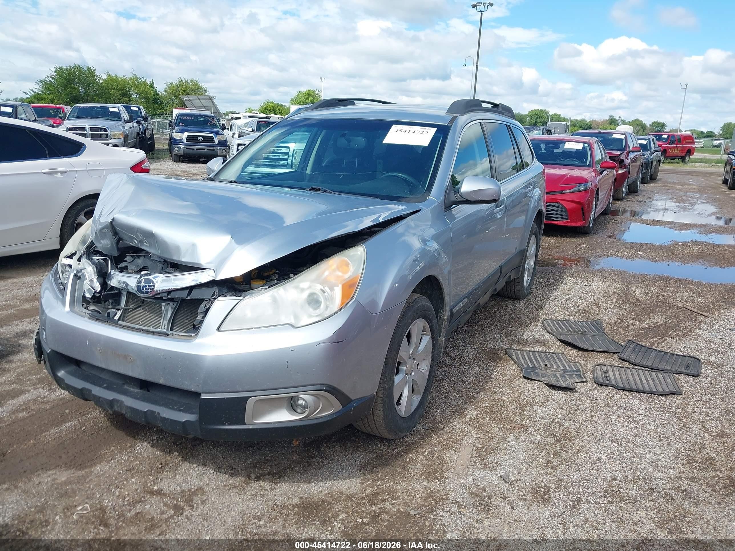 2012 Subaru Outback 2.5i Premium Синий vin: 4S4BRCCC1C3240405