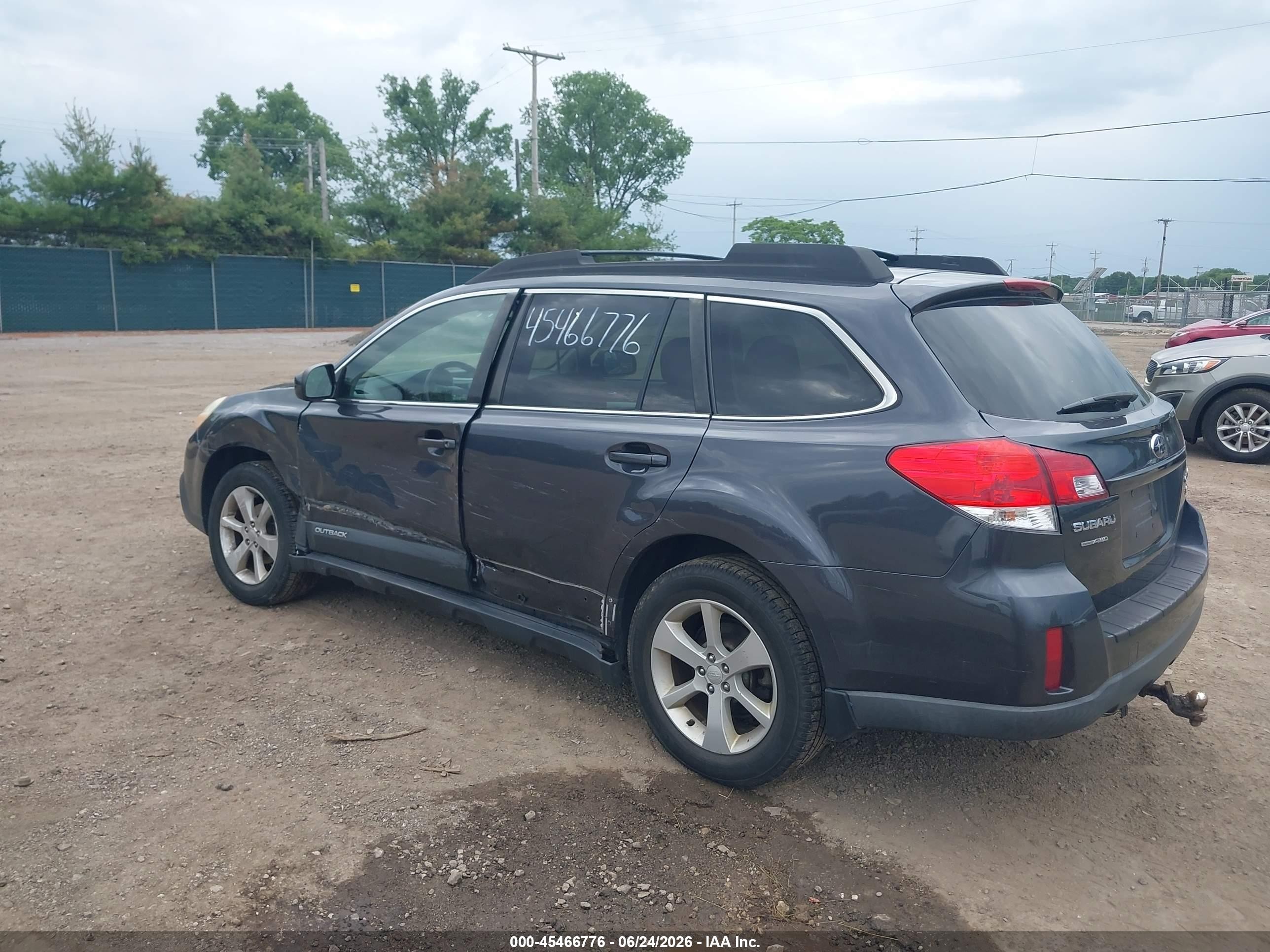 2013 Subaru Outback 2.5i Premium Gray vin: 4S4BRCCC1D3229342