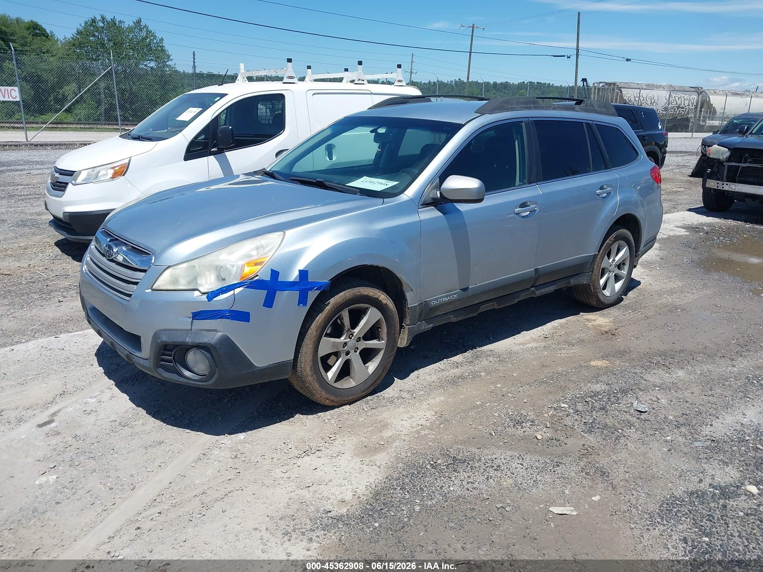 2013 Subaru Outback 2.5i Premium Blue vin: 4S4BRCCC1D3233990
