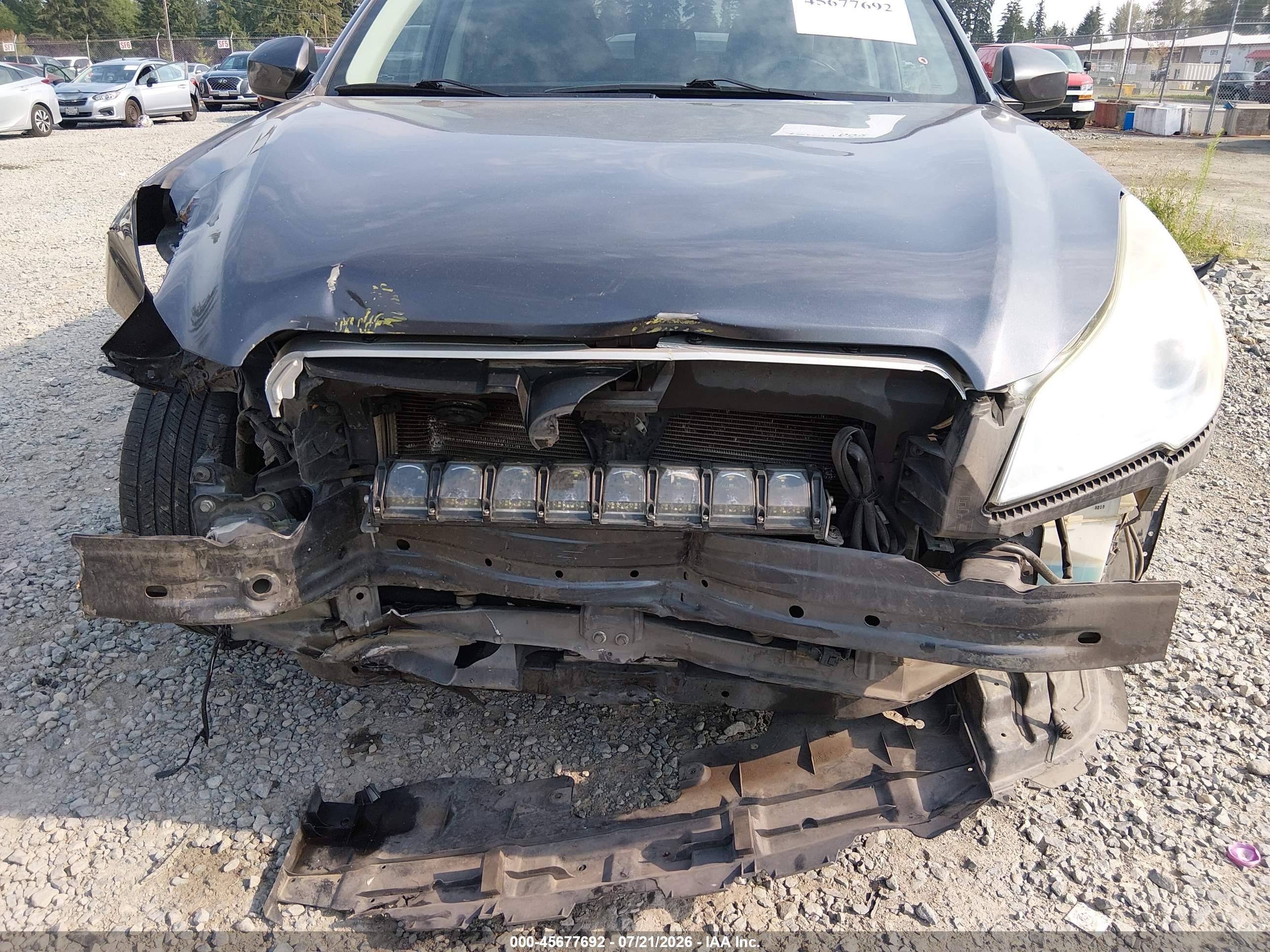 2013 Subaru Outback 2.5i Premium Gray vin: 4S4BRCCC1D3290657
