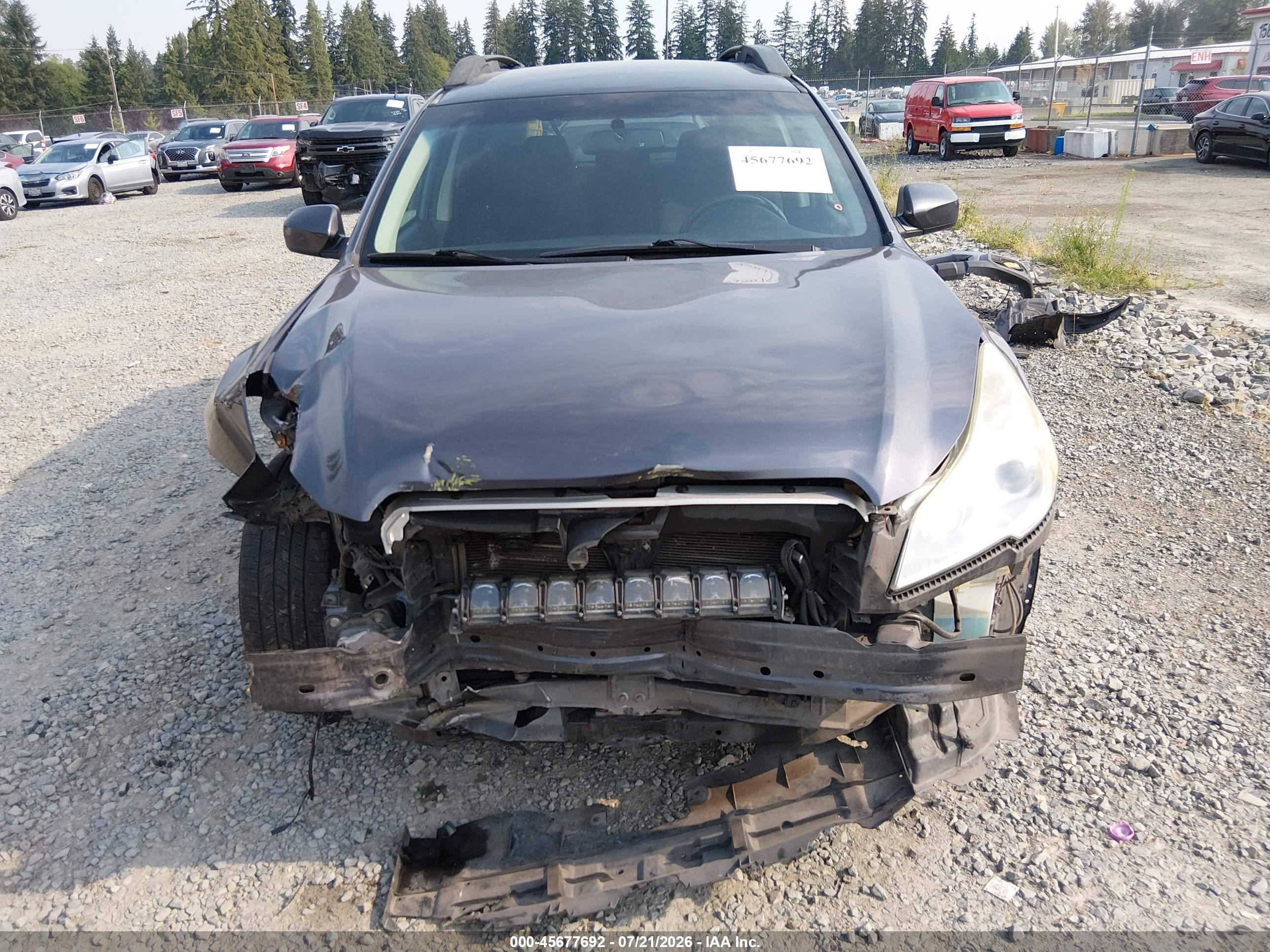 2013 Subaru Outback 2.5i Premium Gray vin: 4S4BRCCC1D3290657