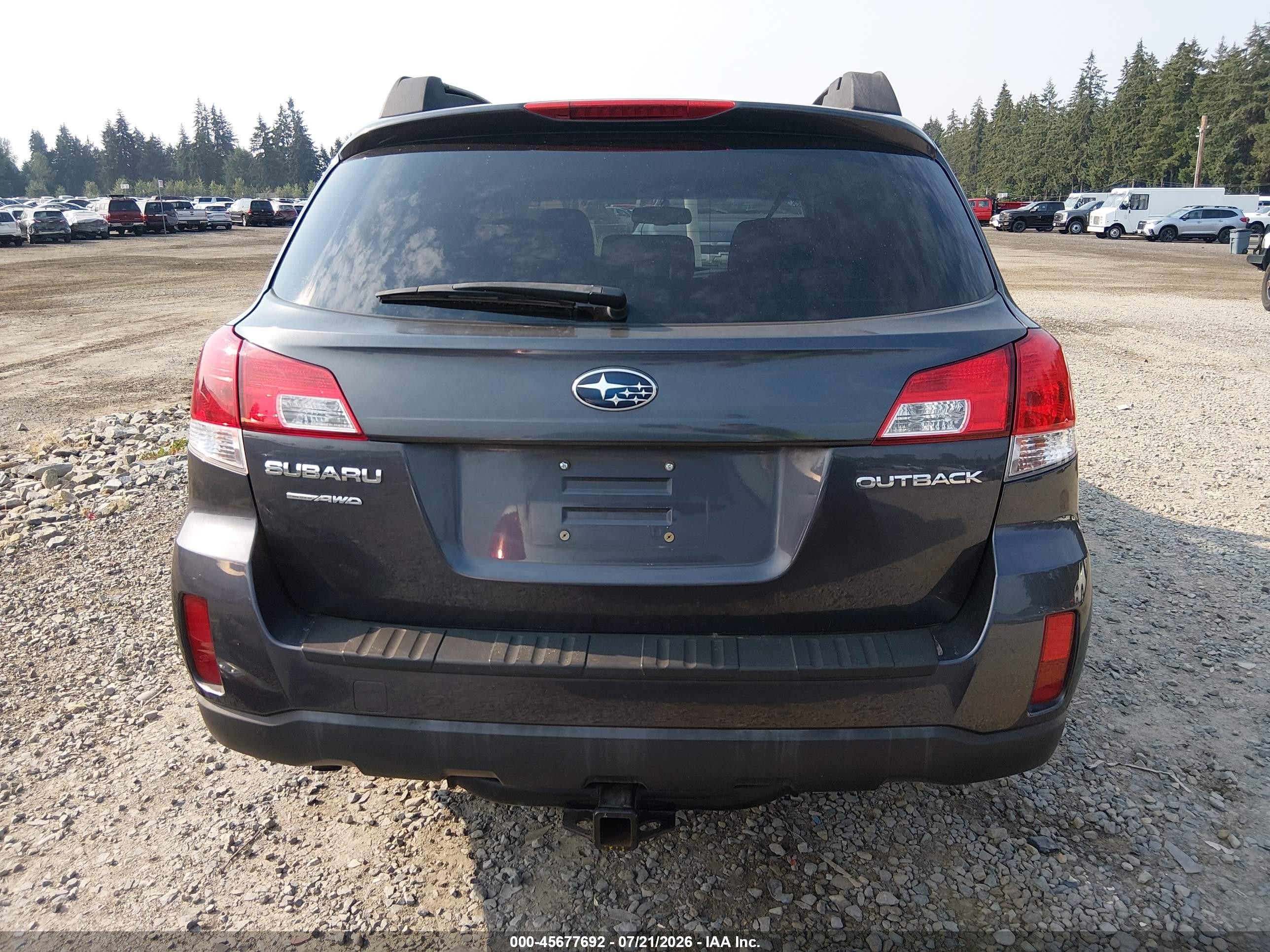 2013 Subaru Outback 2.5i Premium Gray vin: 4S4BRCCC1D3290657