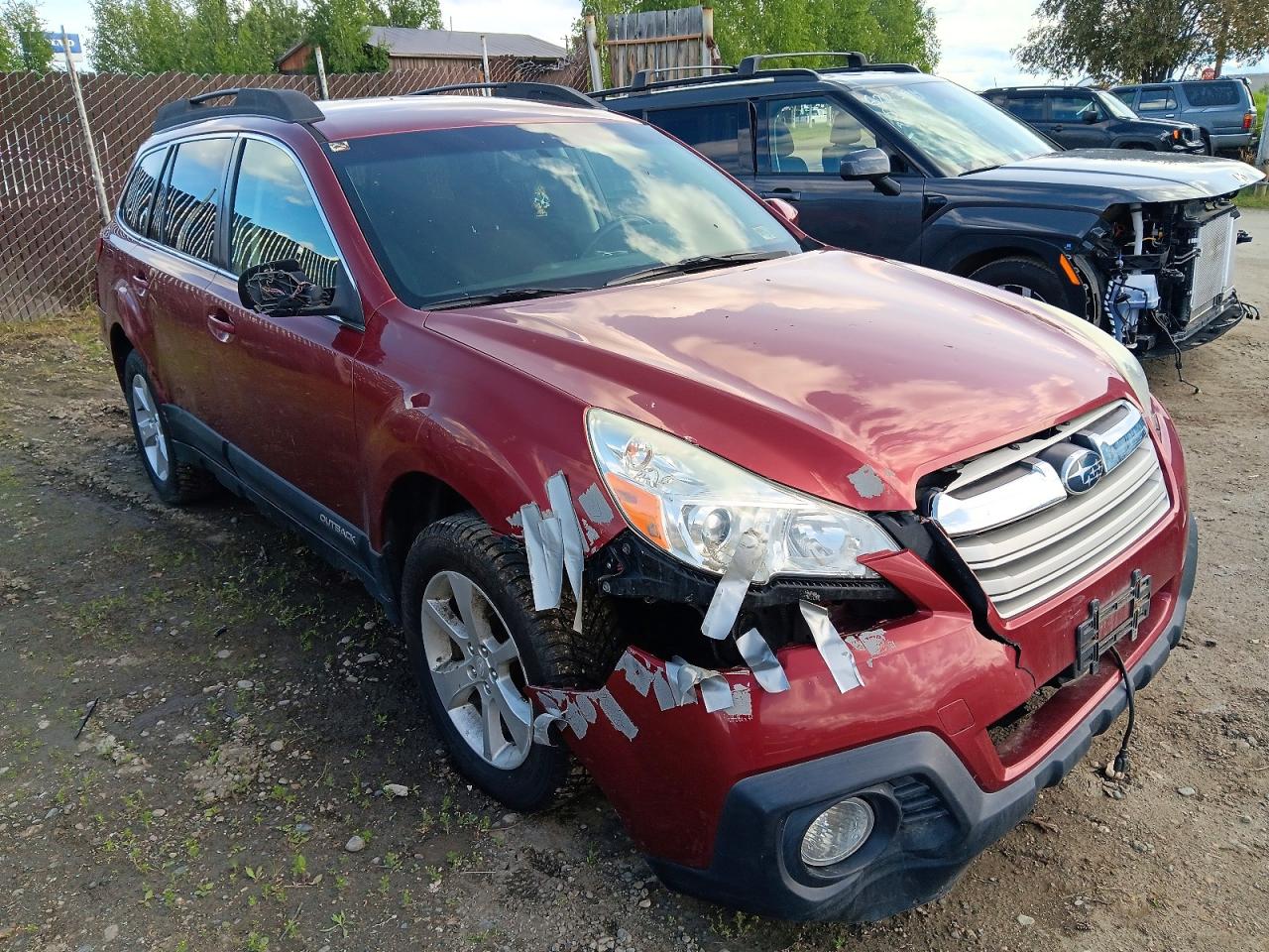 2013 Subaru Outback 2.5i Premium Красный vin: 4S4BRCCC1D3318246