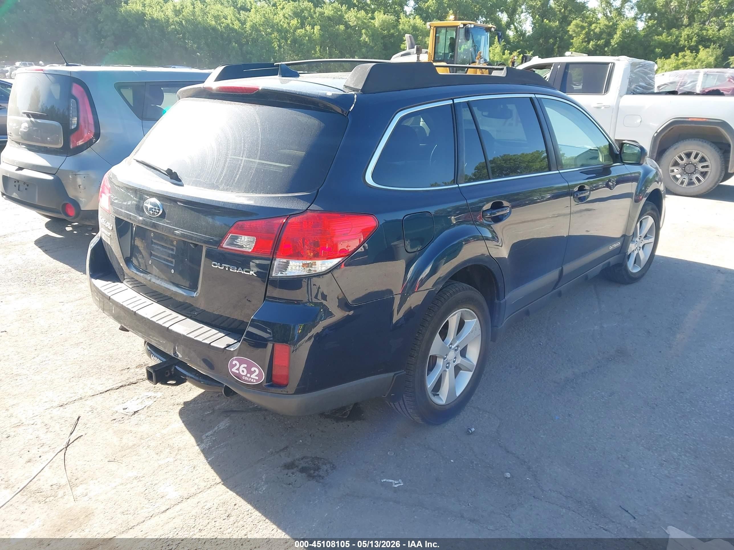2014 Subaru Outback 2.5i Premium Blue vin: 4S4BRCCC1E3200876