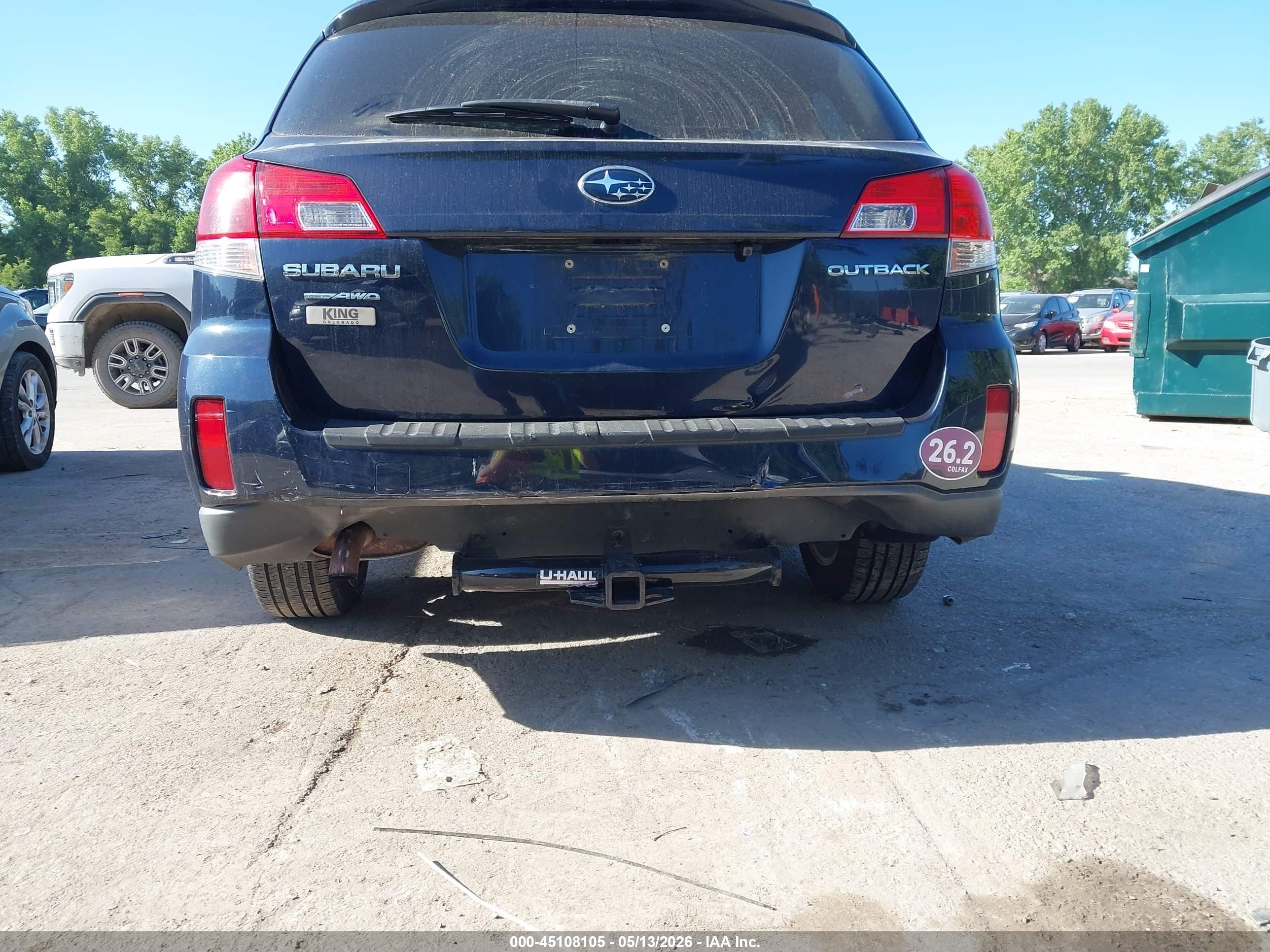 2014 Subaru Outback 2.5i Premium Blue vin: 4S4BRCCC1E3200876
